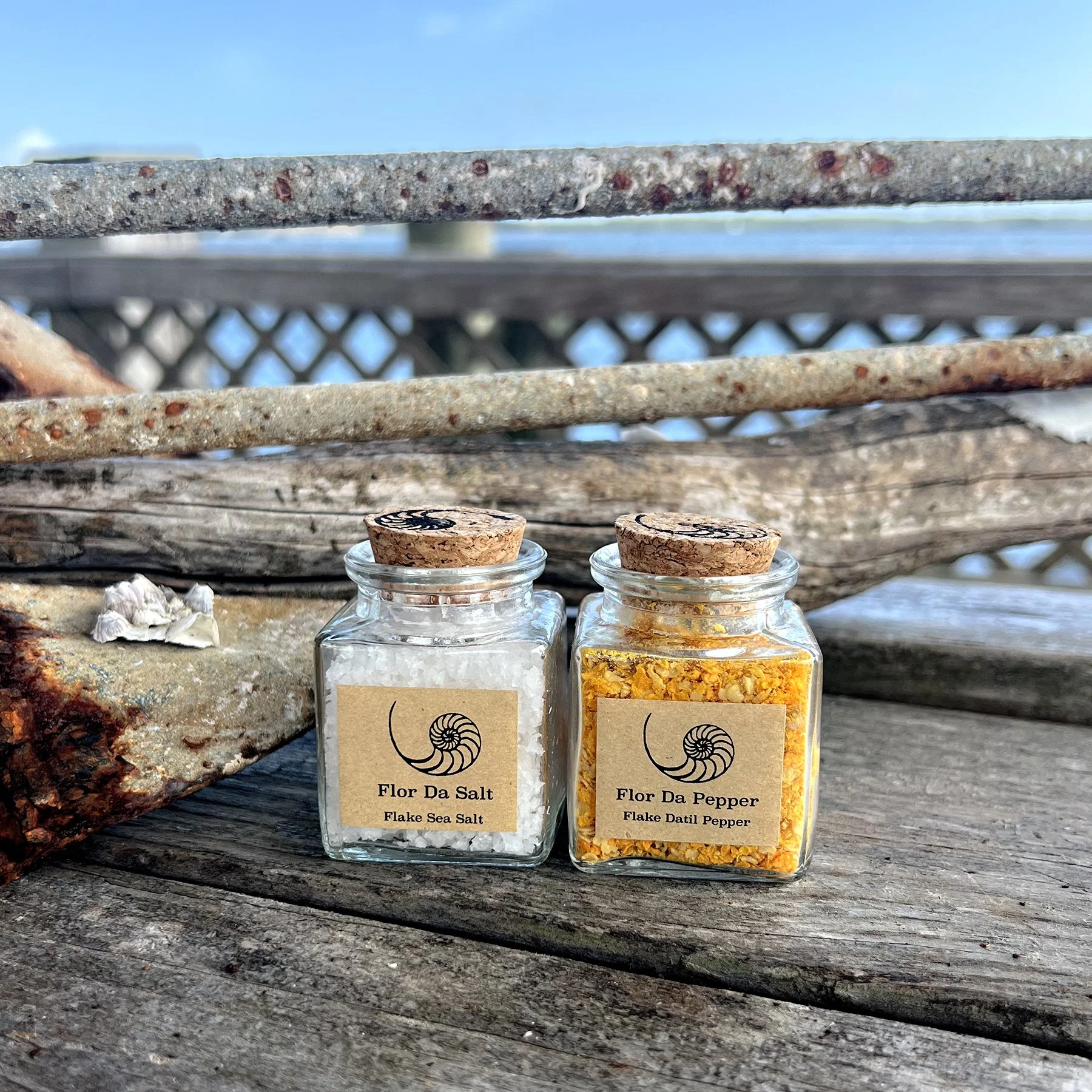 Mini Flake Sea Salt & Datil Pepper Flake Duo