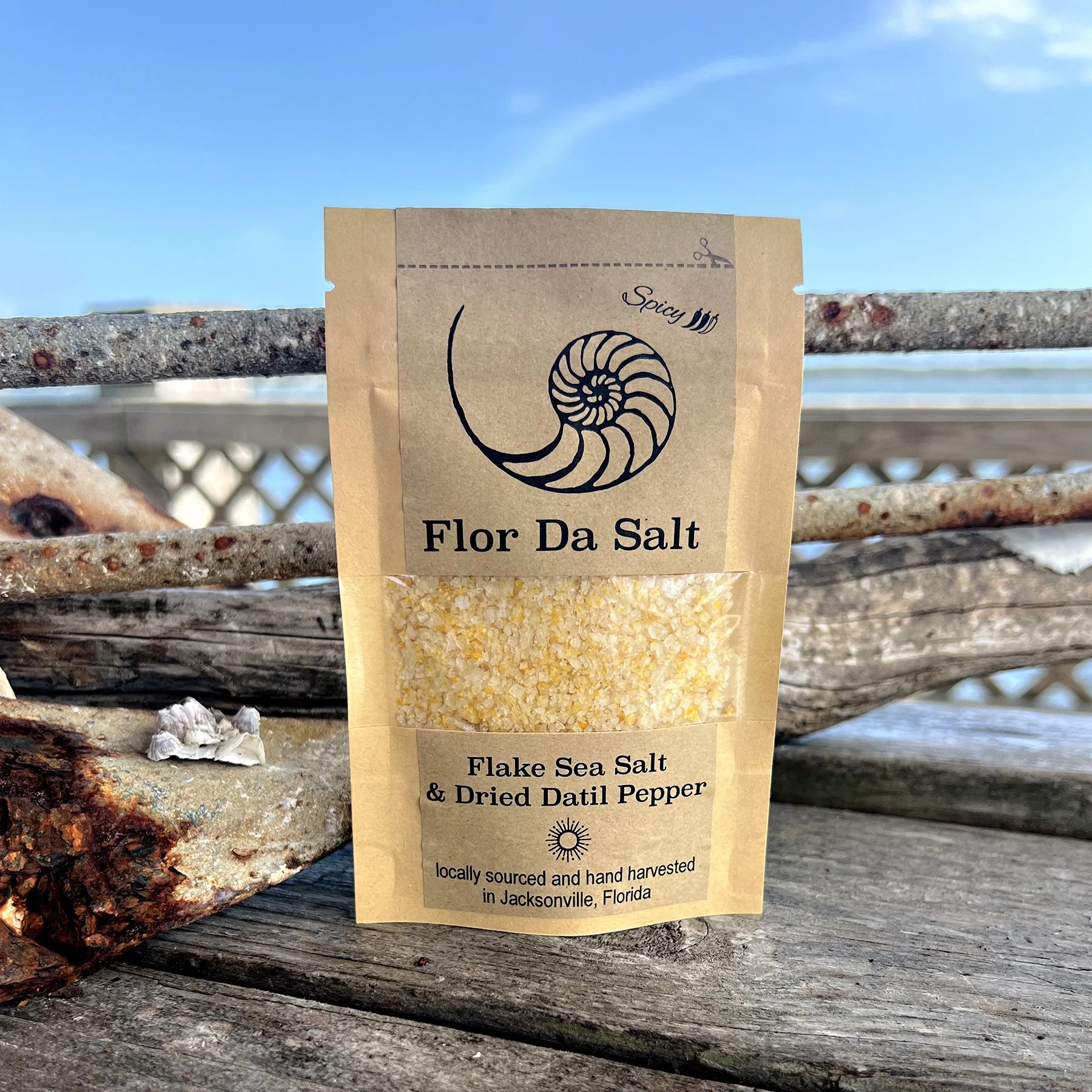 1.5 oz Bag - Datil Pepper & Flake Sea Salt