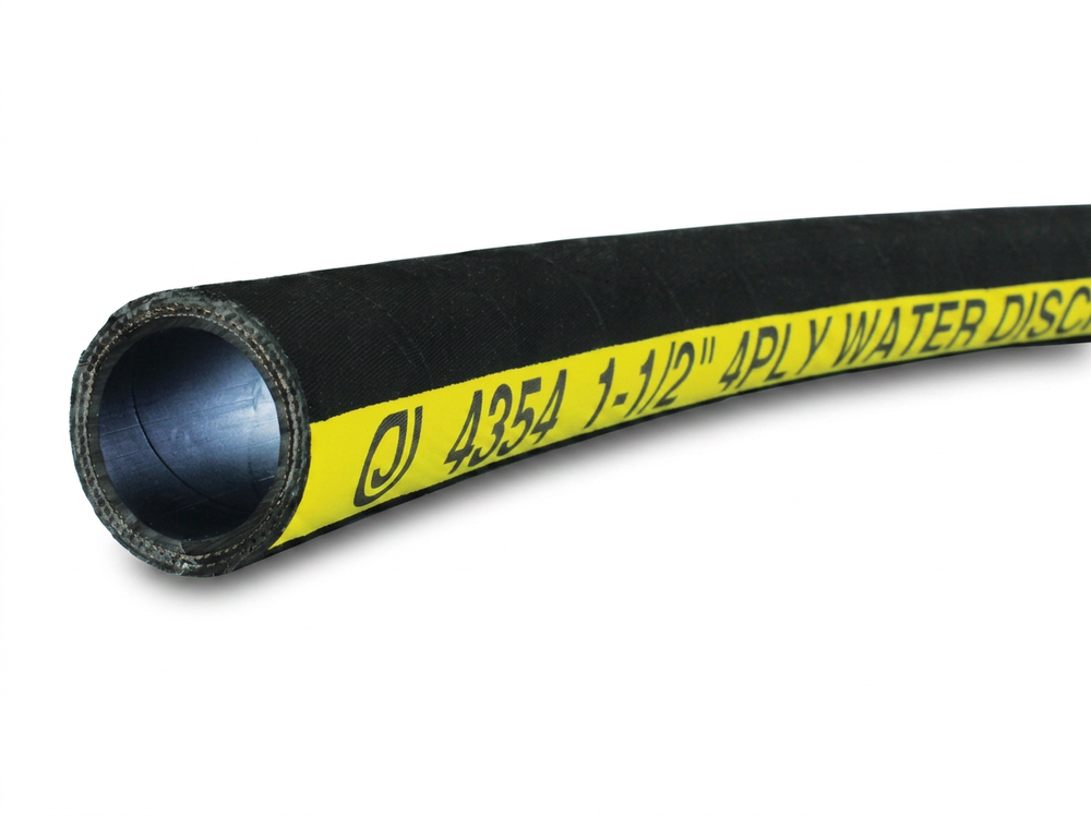 Rubber 4-Ply Water Discharge Hose – ACTION Series 380