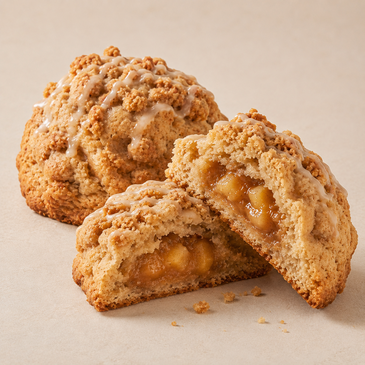 Peach Cobbler Stuffed Cookie