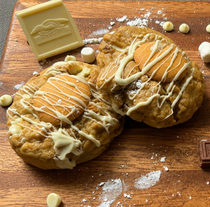 Banana Pudding White Chocolate Chunk Cookie