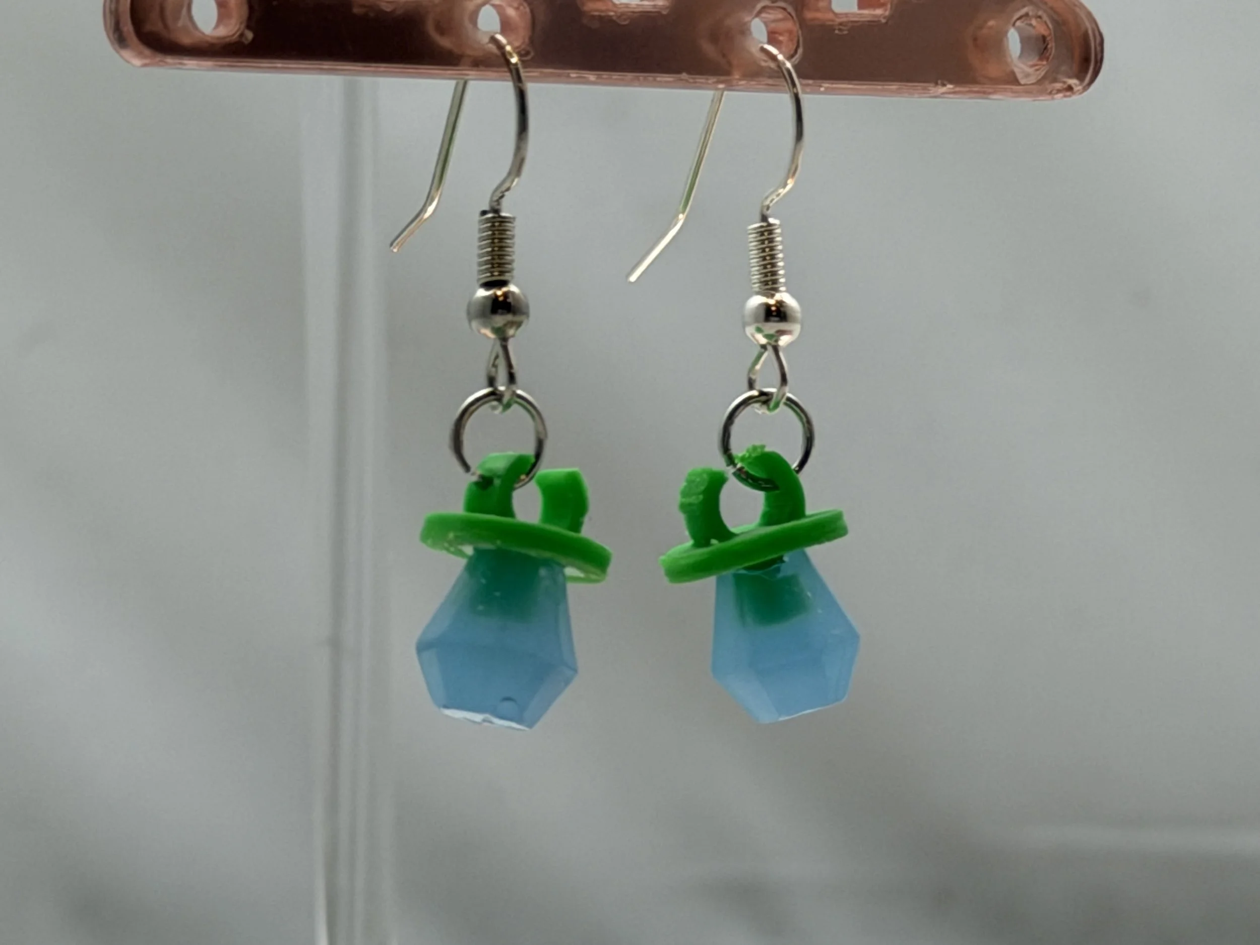 Side Hanging Dangle Berry Blue