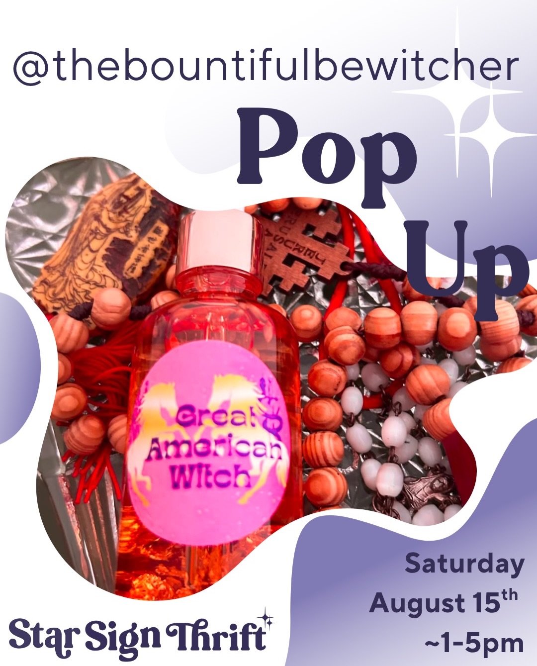 💫Pop Up with @thebountifulbewitcher  Sat 8/15 💫

Sydney Rae Chin is a glamour witch for performers based in Philadelphia. Sydney guides performers into manifesting their dream roles, increasing their confidence, and embodying their most authentic e