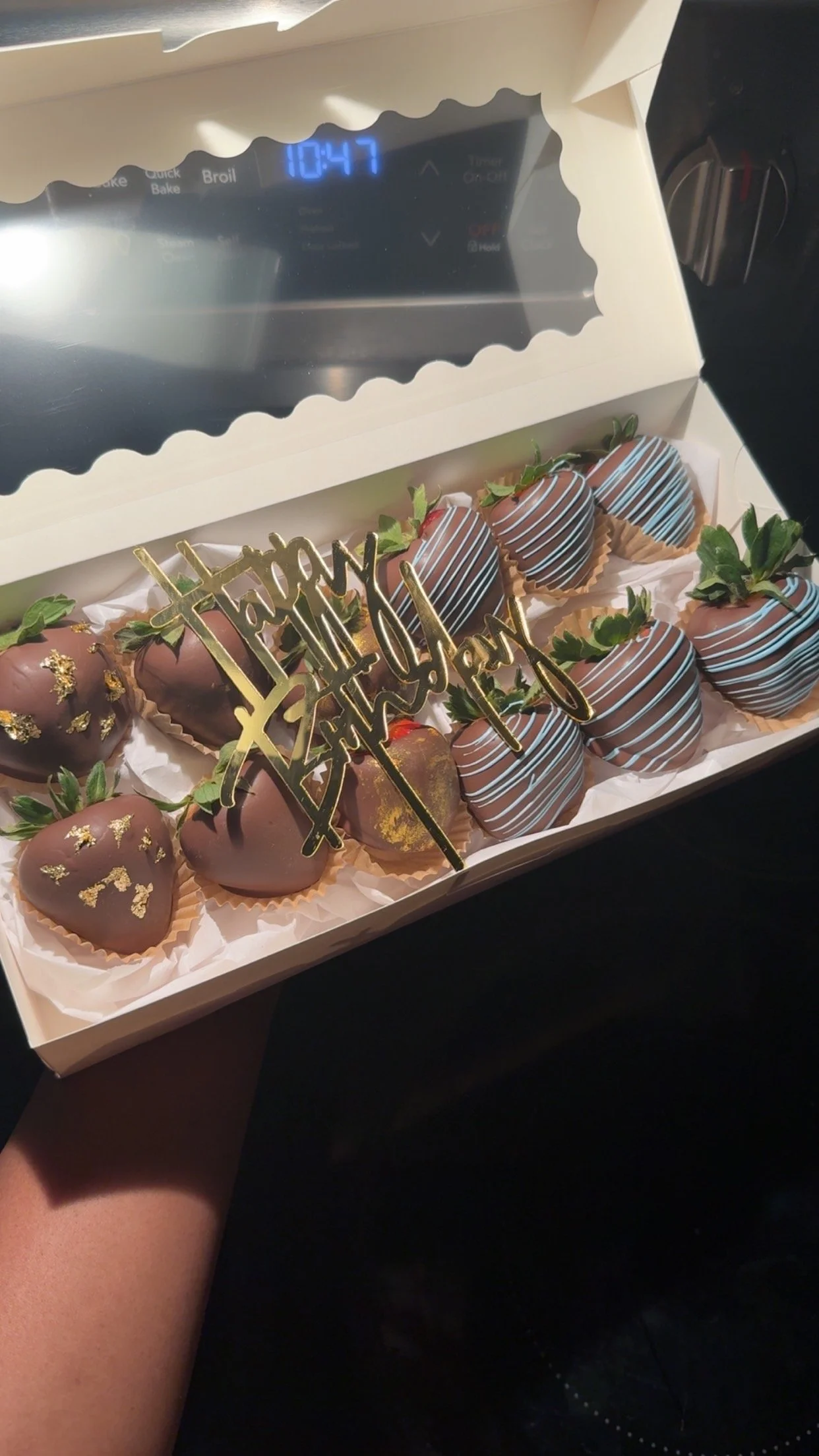 Dipped berries.