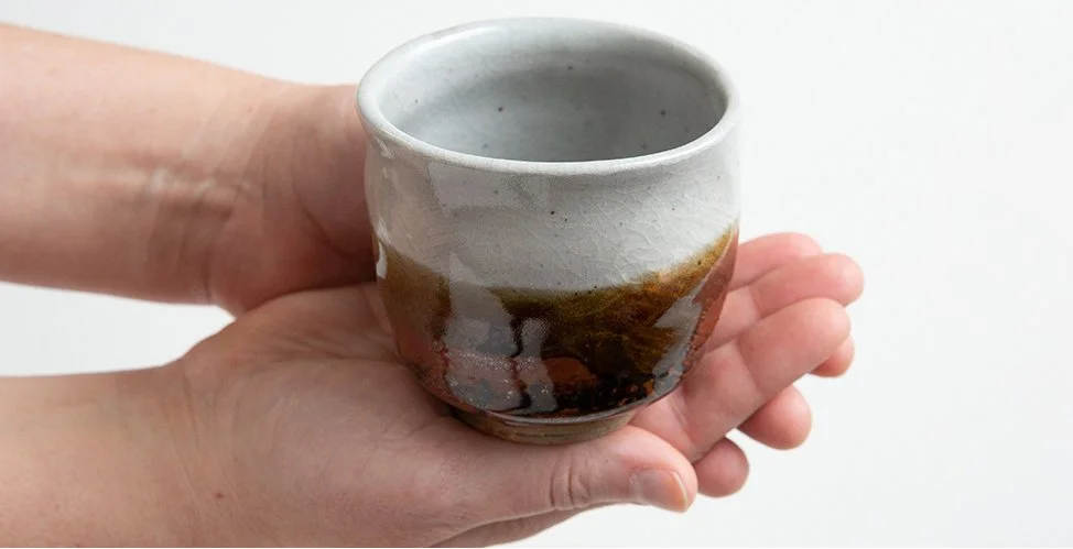 Brown Cup. Thrown Form.  Clay and Glaze. 2004. Deanna Varble.
