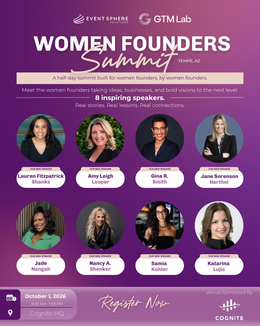 The FOMO is real. But if you're a female founder in the Phoenix area, it doesn't have to be! ⁠
⁠
Katarina Lujic and Samia Kohler are building the event I wish existed when I was a VC-backed founder! ⁠
⁠
If you're a woman founder in Phoenix whose annu