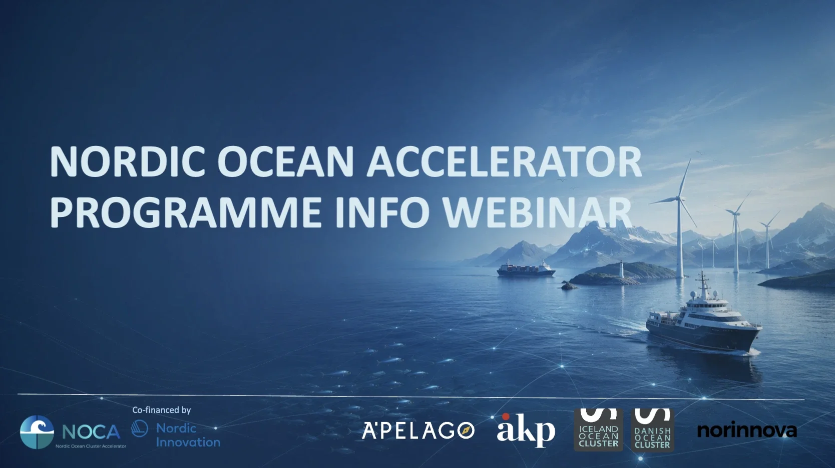 Join our first Info Webinar and learn more about the programme
