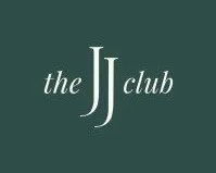 Logo of The J J Club with green background and white text