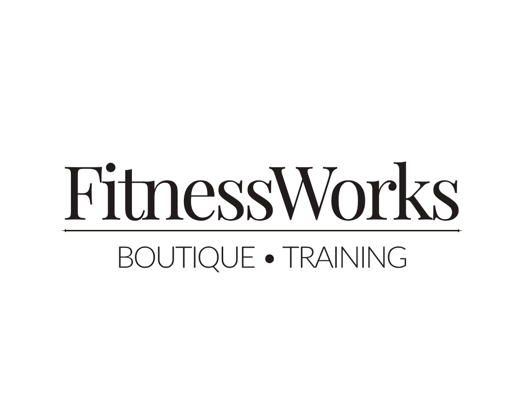 Logos of FitnessWorks Boutique and Training business