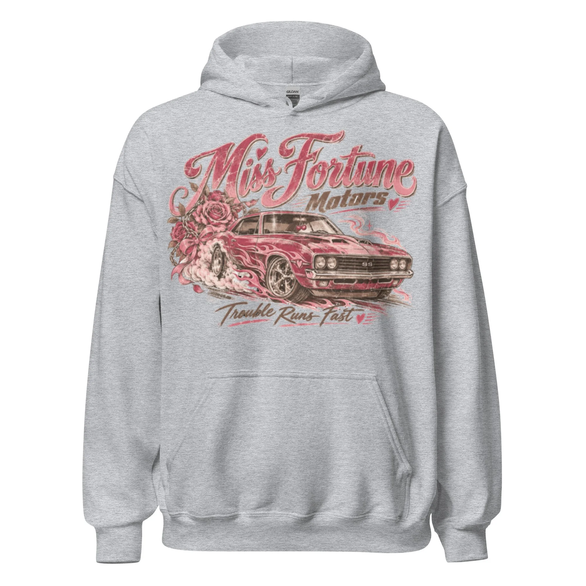 Pinup inspired white hoodie