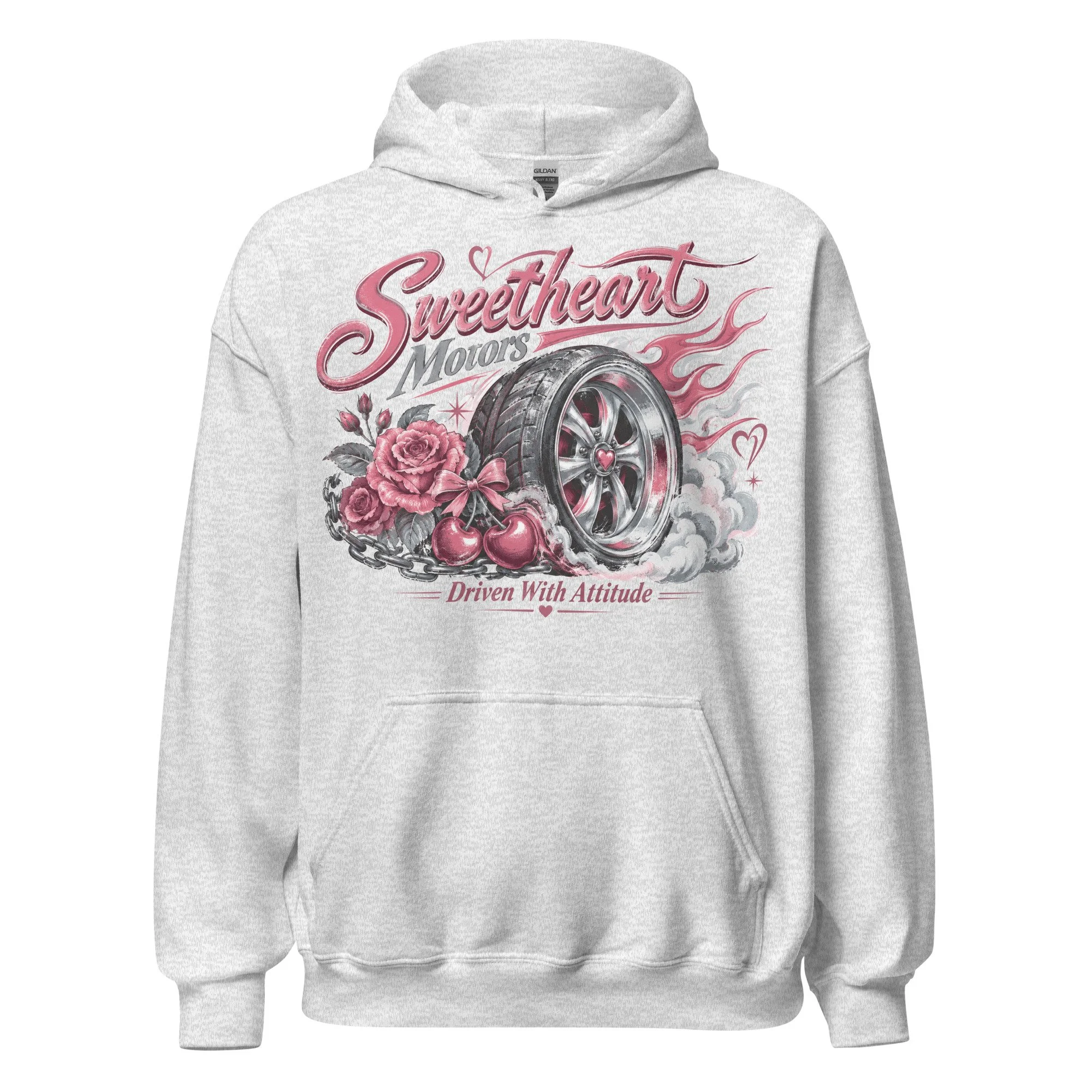 Retro racing hoodie for women
