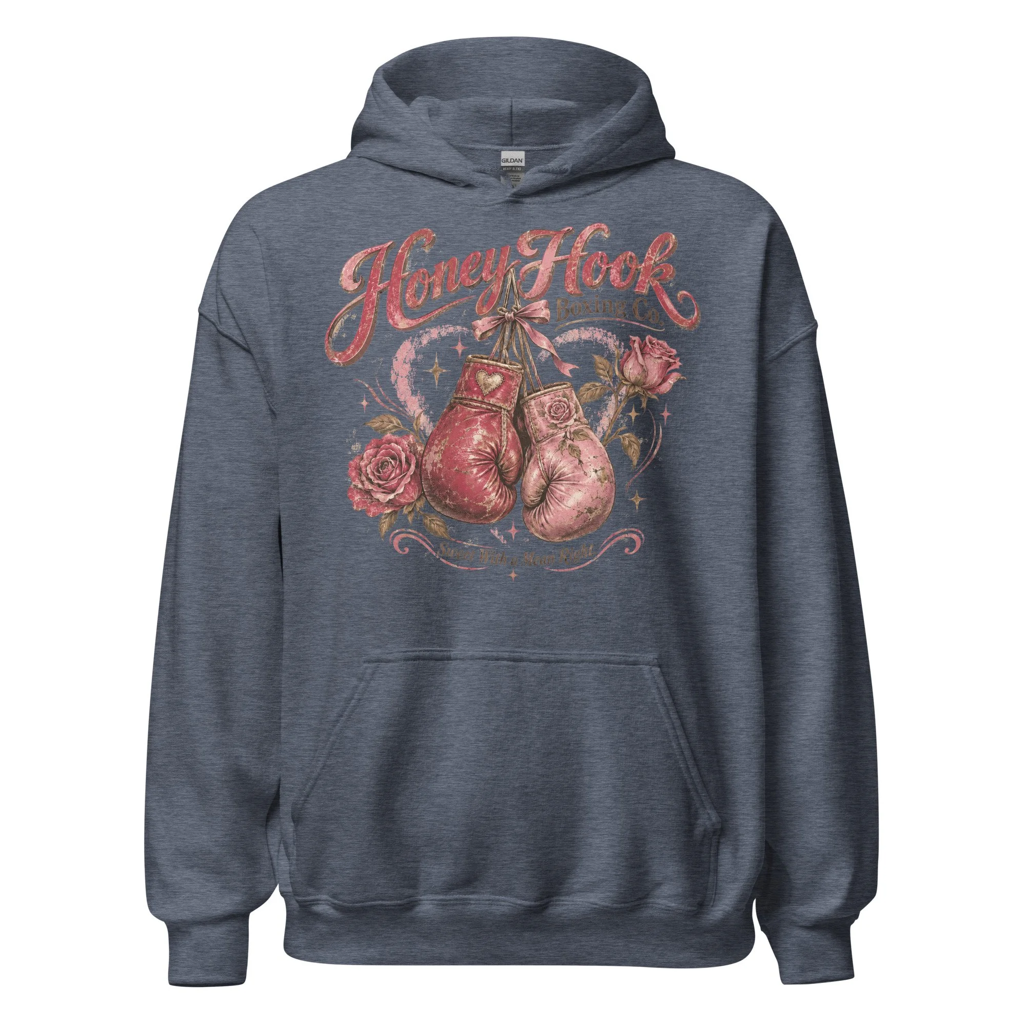 Floral boxing hoodie