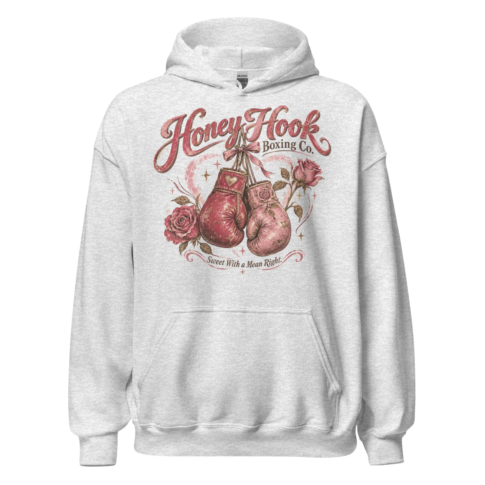 Vintage boxing graphic hoodie