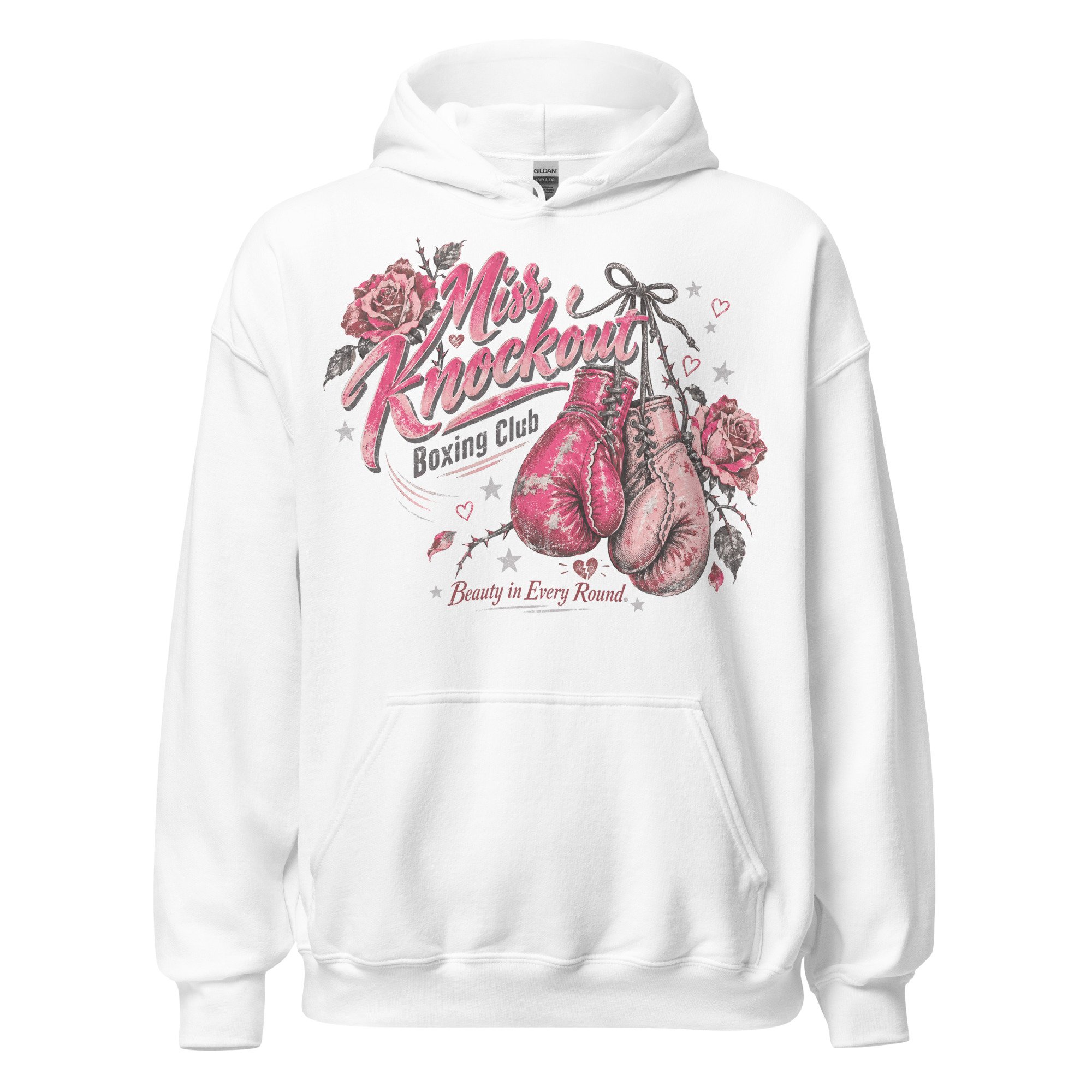 Boxing gloves graphic hoodie