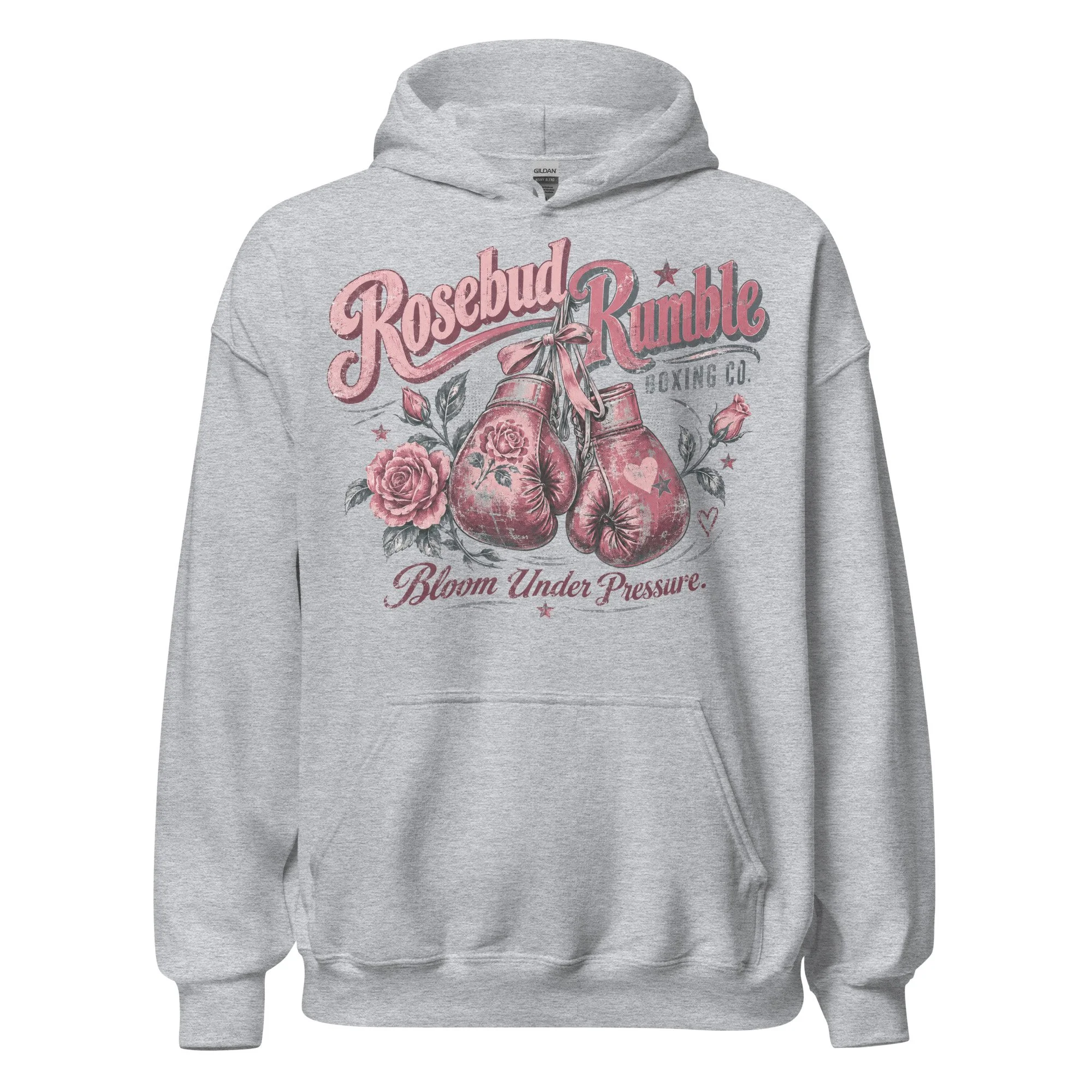 Women's gray boxing hoodie