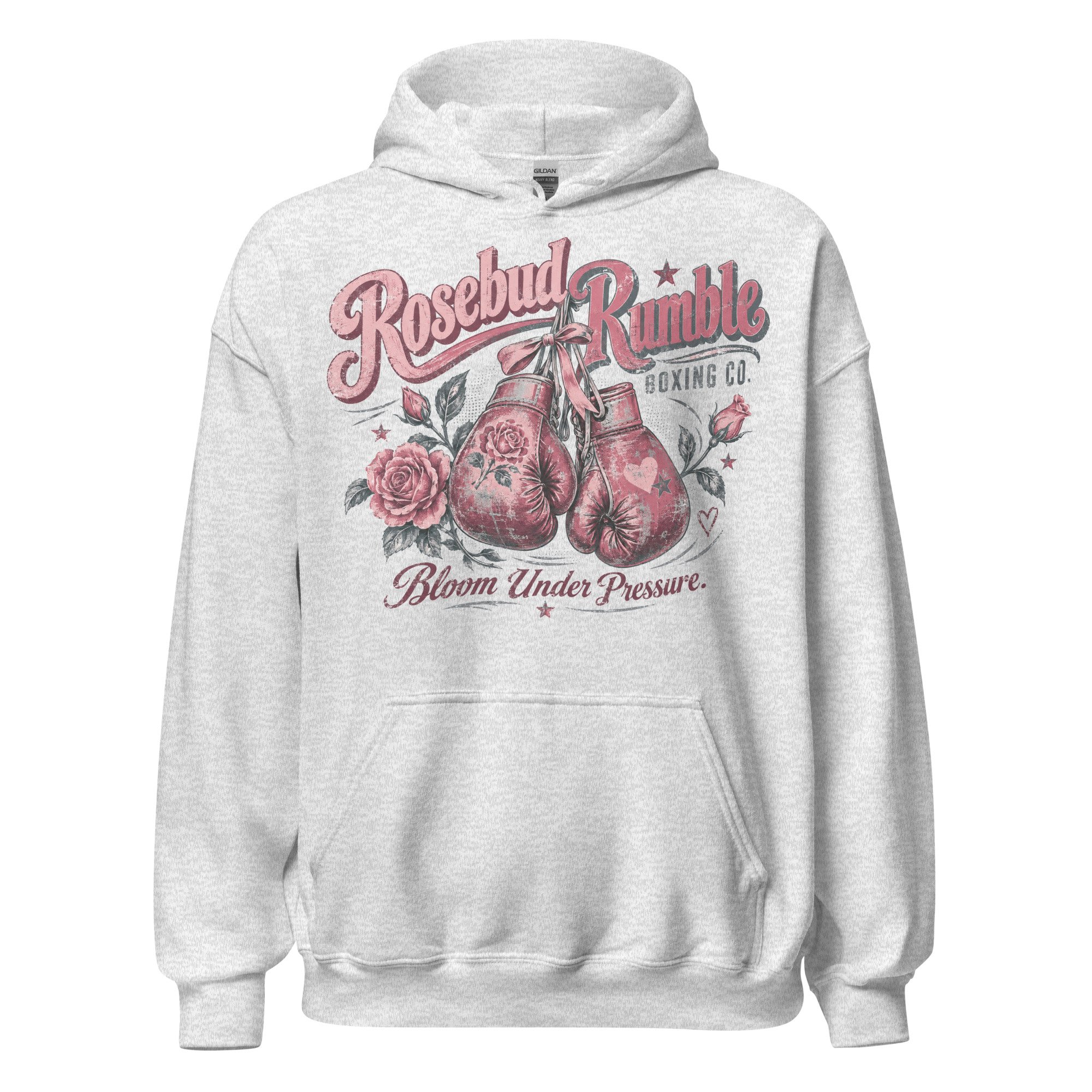 Gray women's graphic hoodie