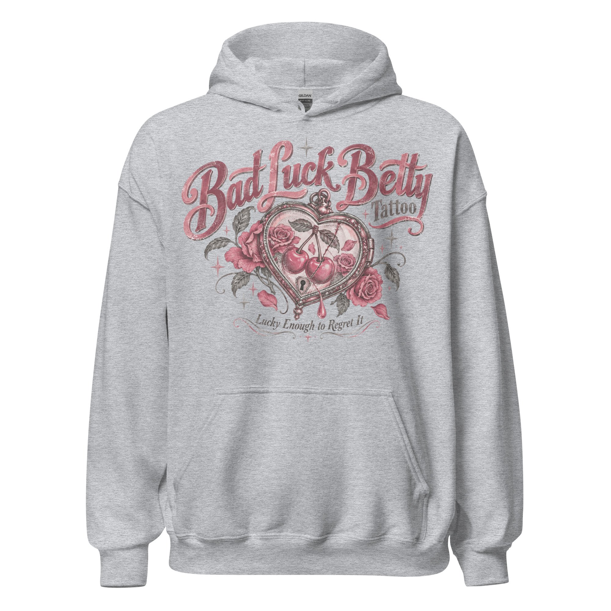 Vintage tattoo print hoodie