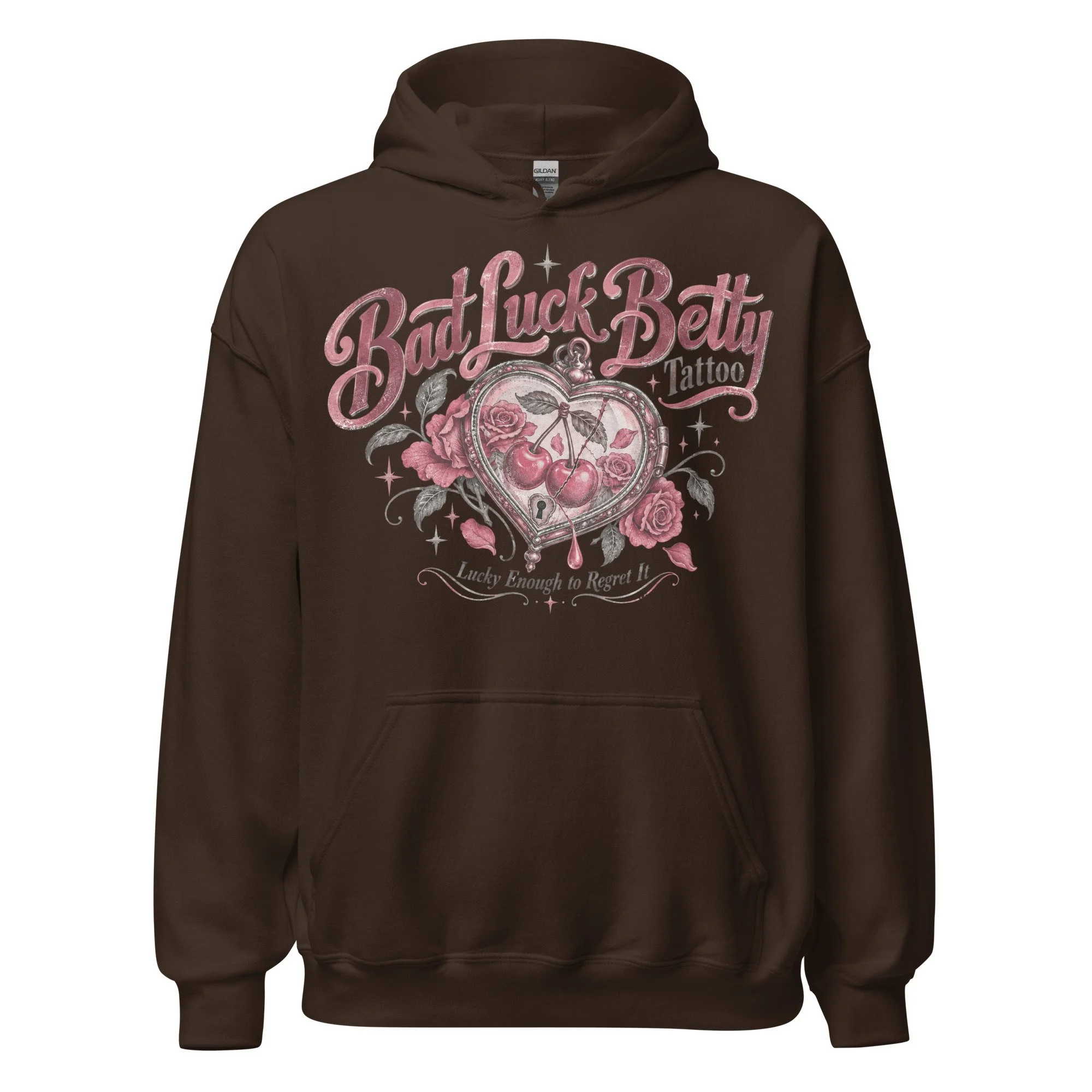 Rose graphic hooded sweatshirt