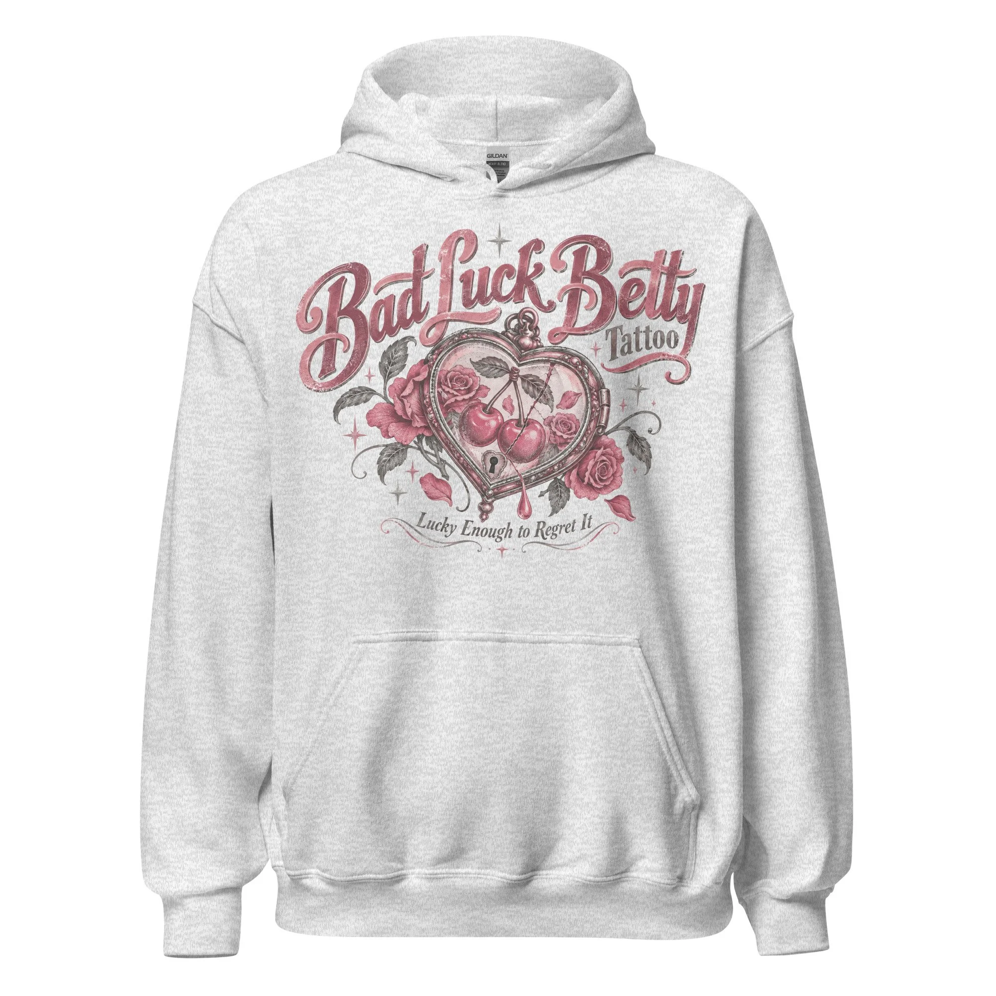 Ash gray graphic hoodie