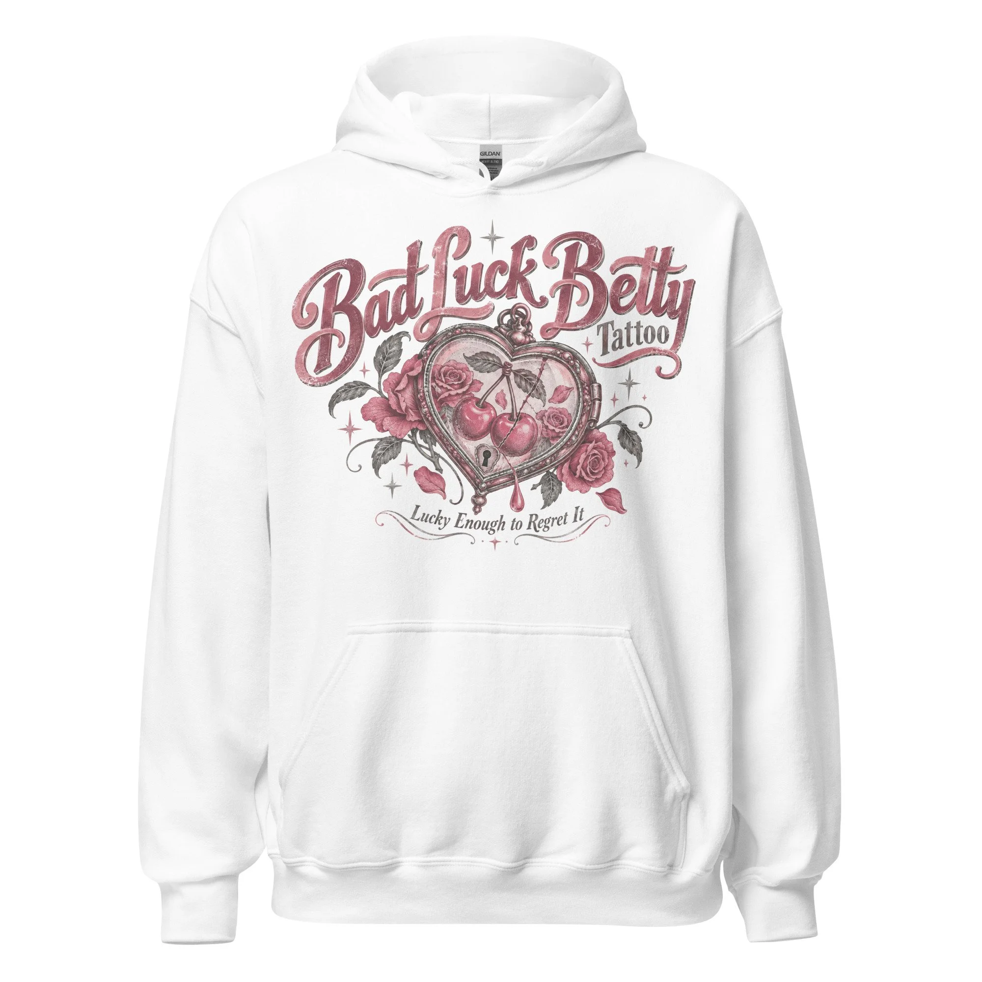 Heart locket graphic hoodie