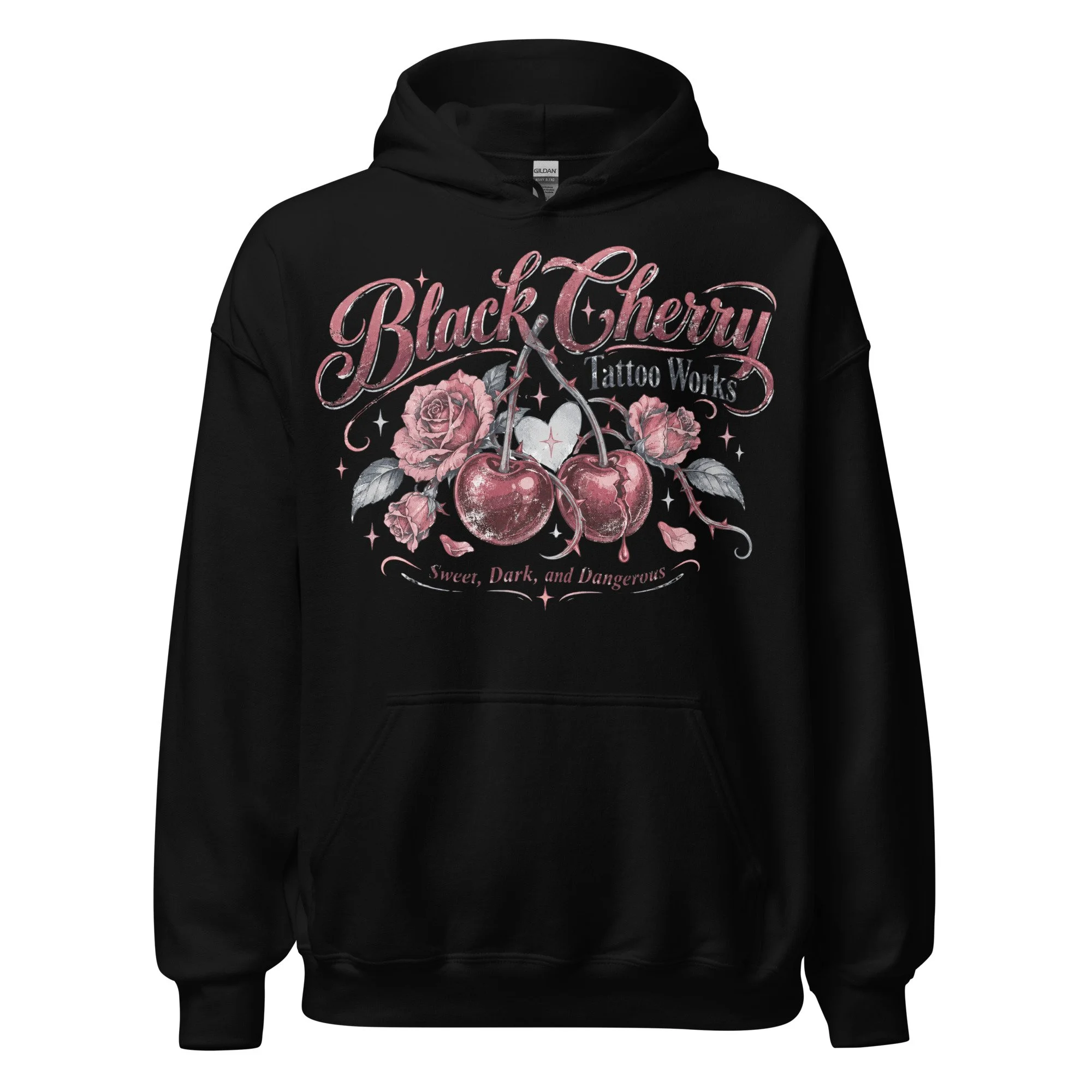 Tattoo style pullover sweatshirt