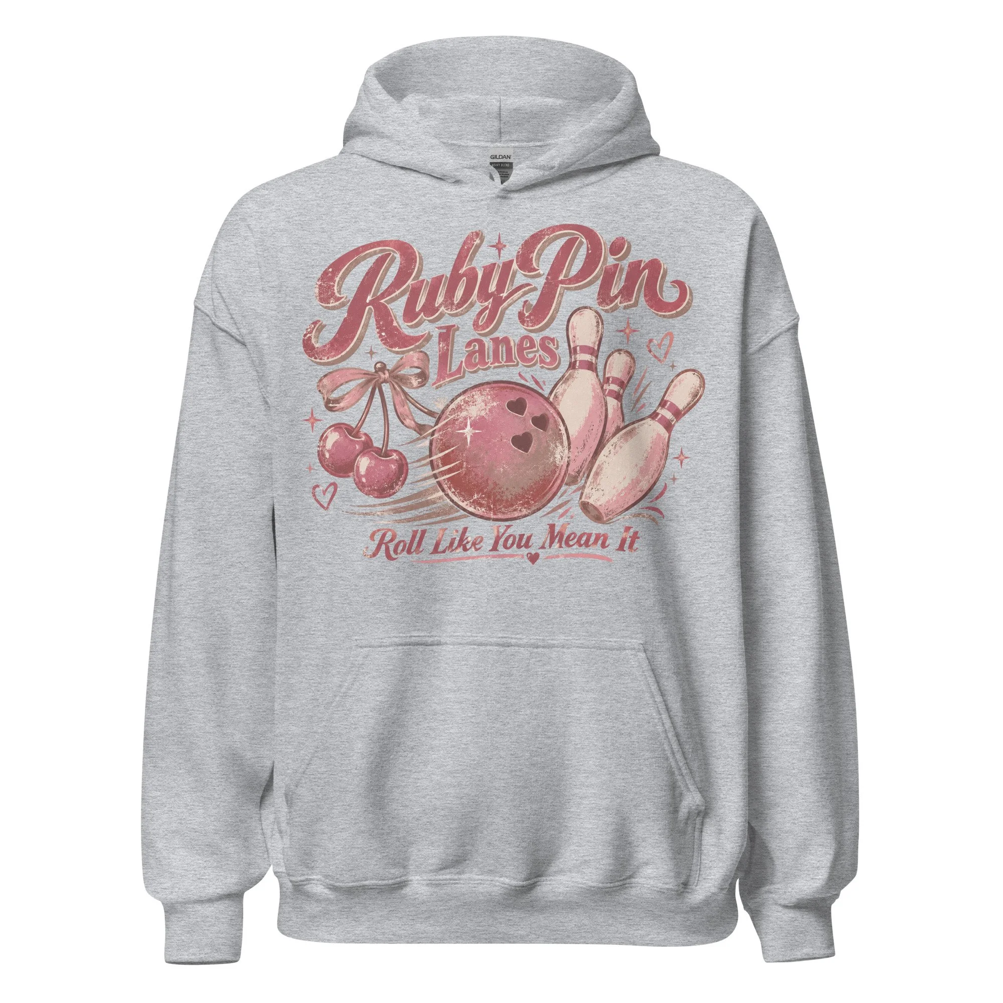 Bowling pin graphic hoodie