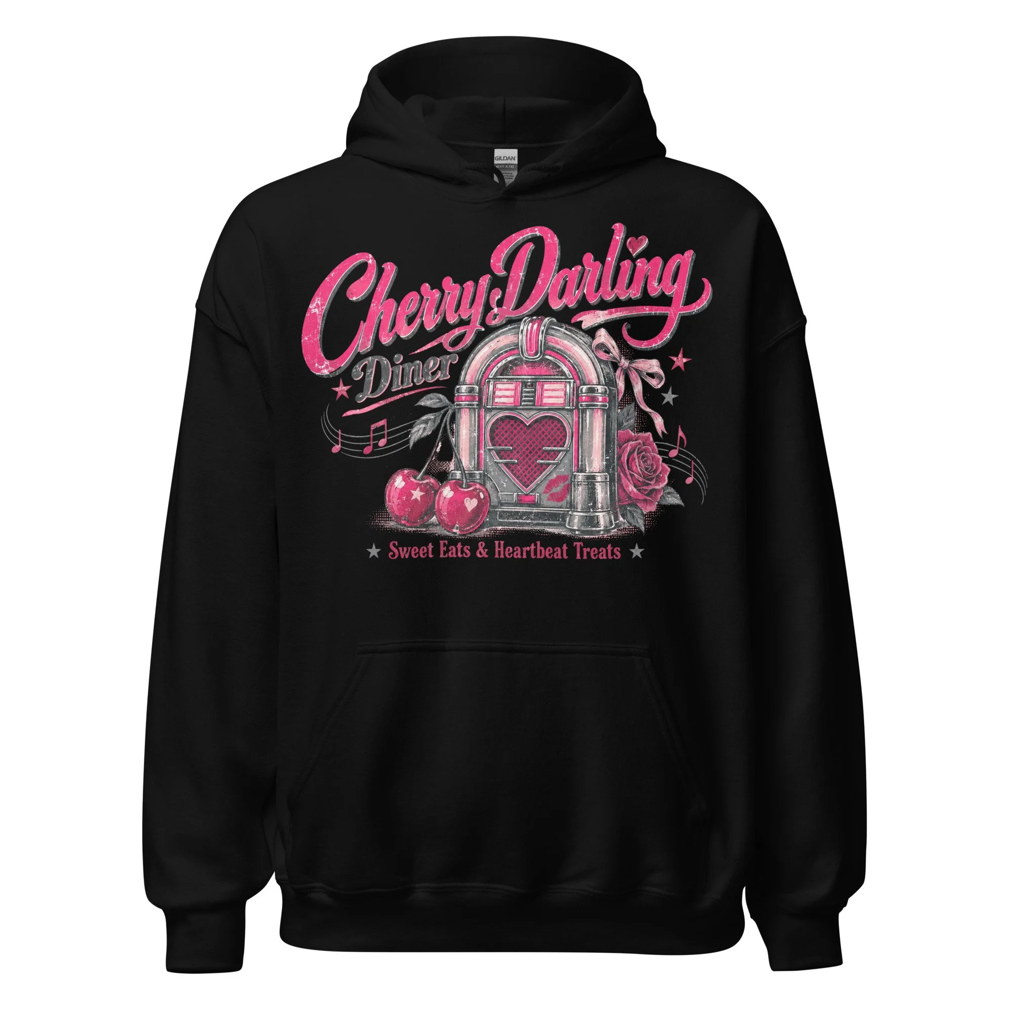 retro diner graphic hoodie
