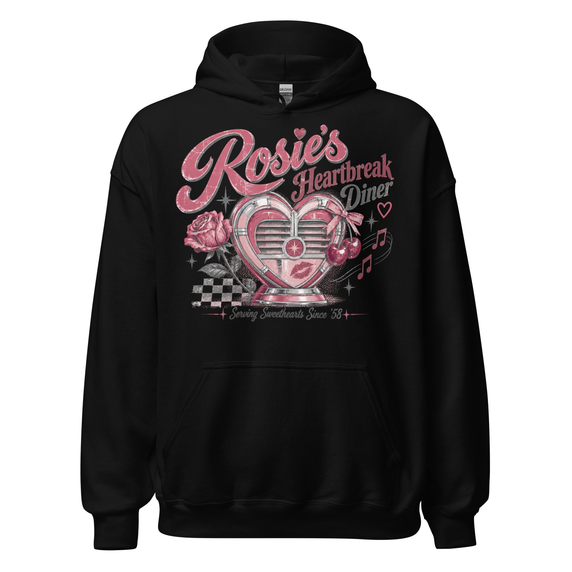 Rose and cherry hoodie