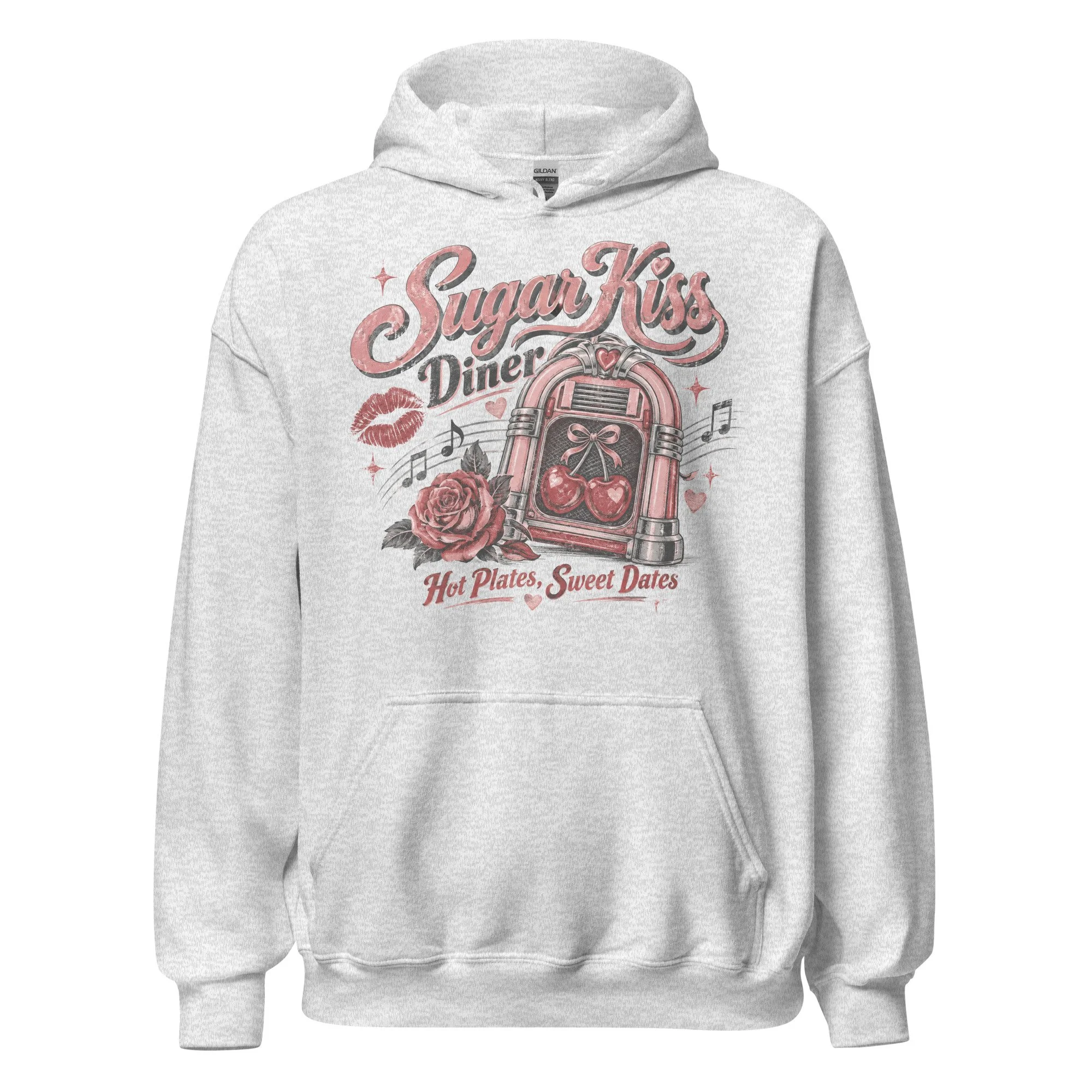 Pink music graphic hoodie