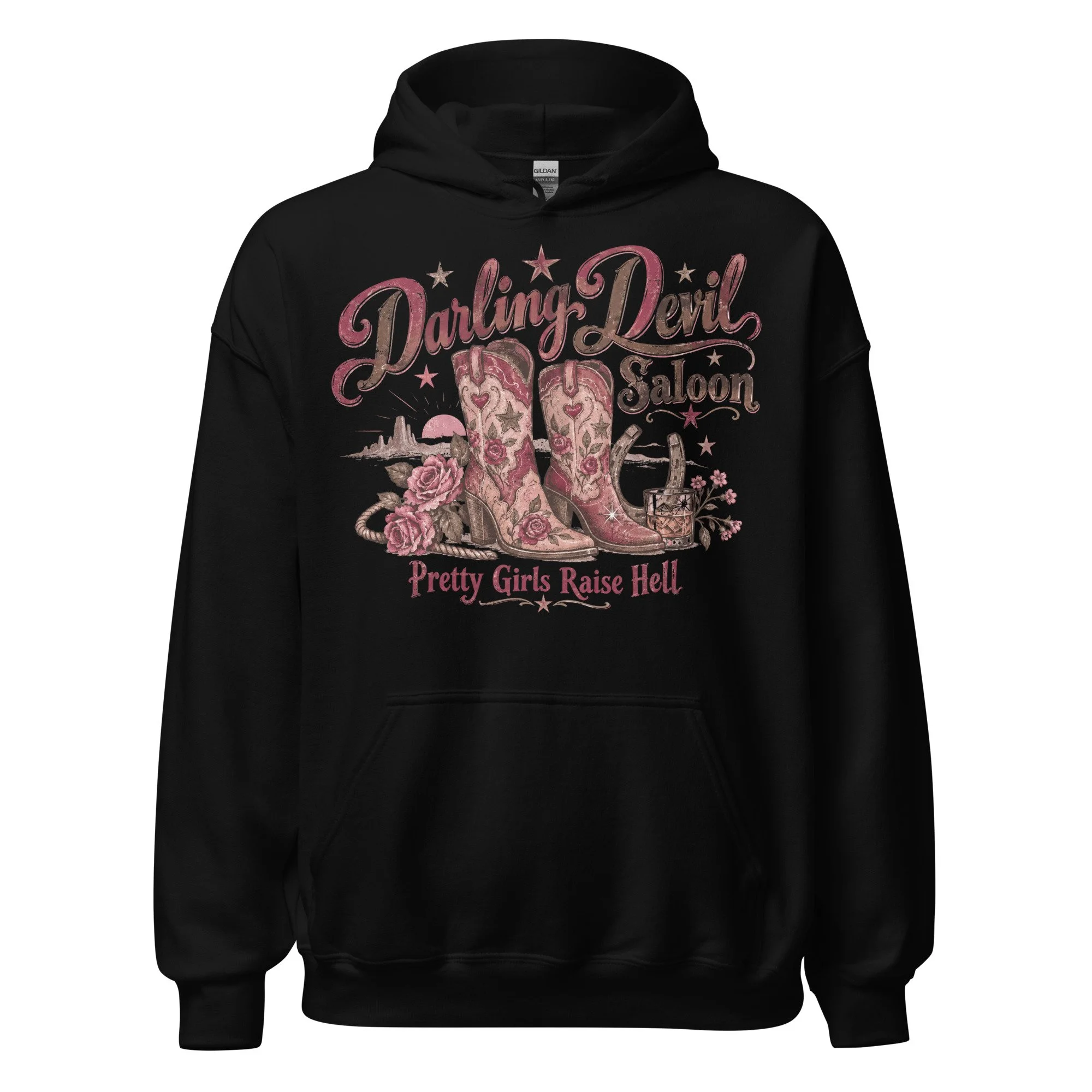 Floral cowgirl hoodie