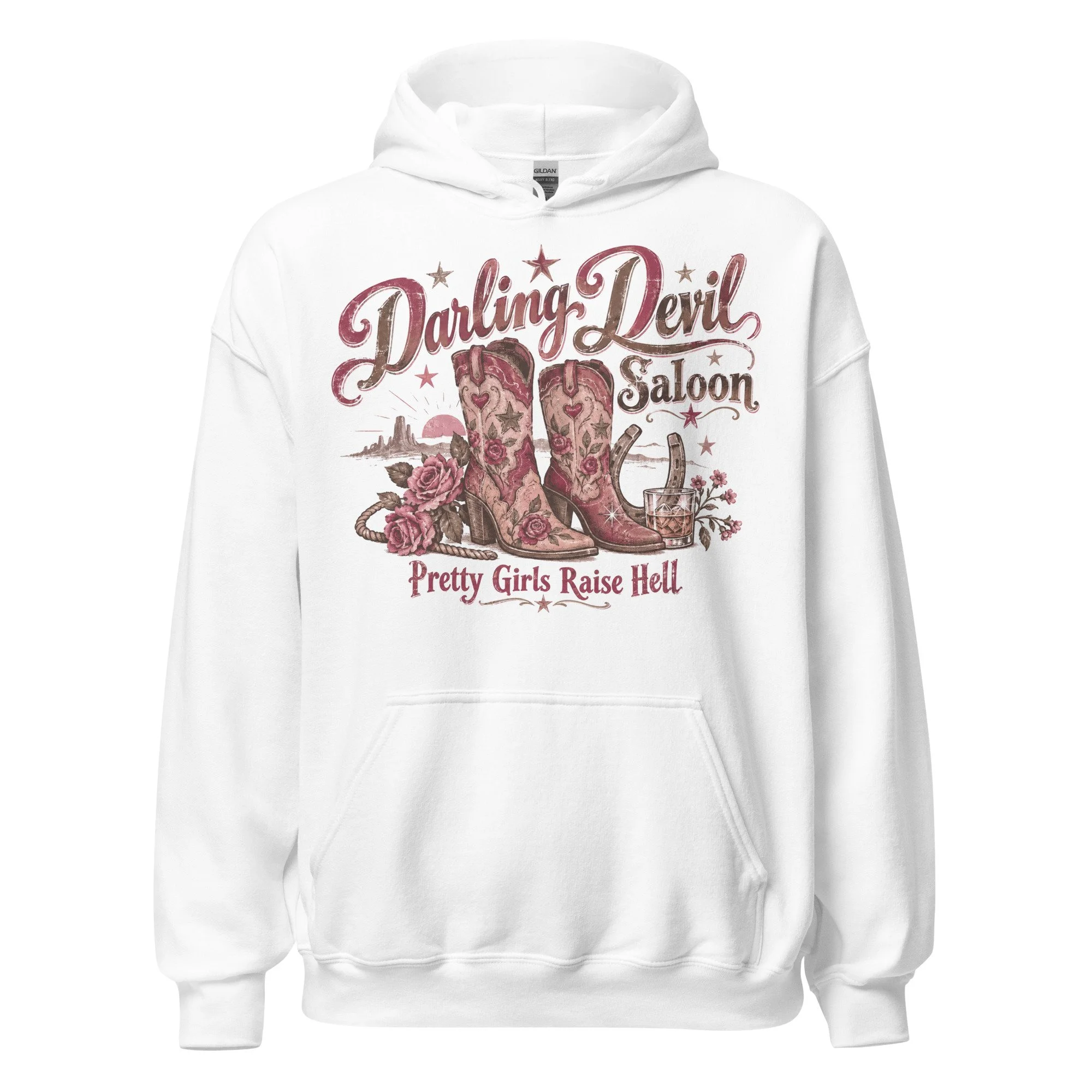 Dark brown western hoodie