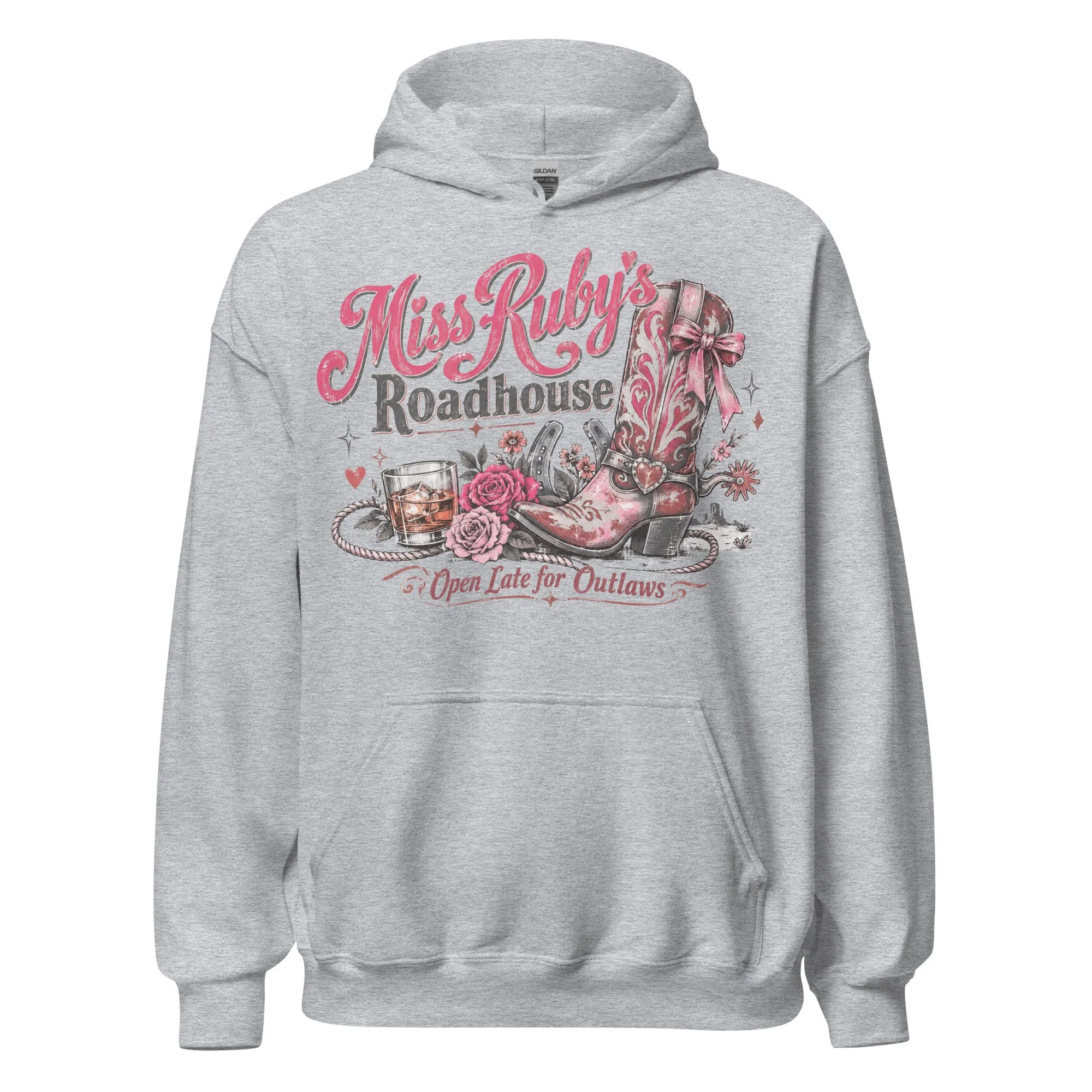 Western graphic hoodie