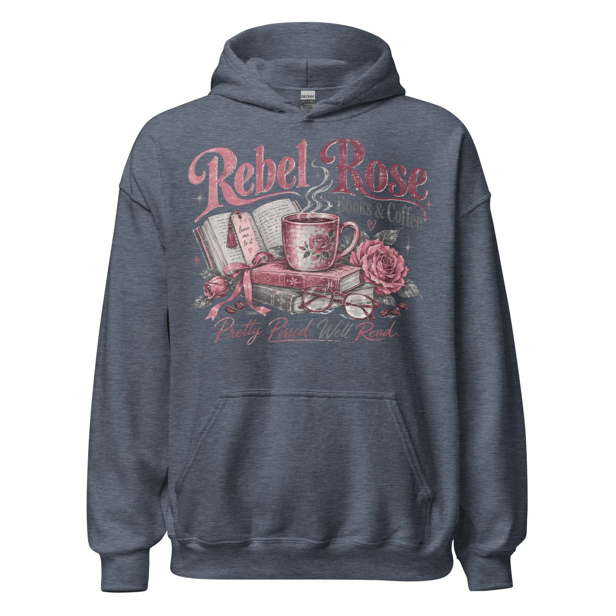 Rose graphic pullover hoodie