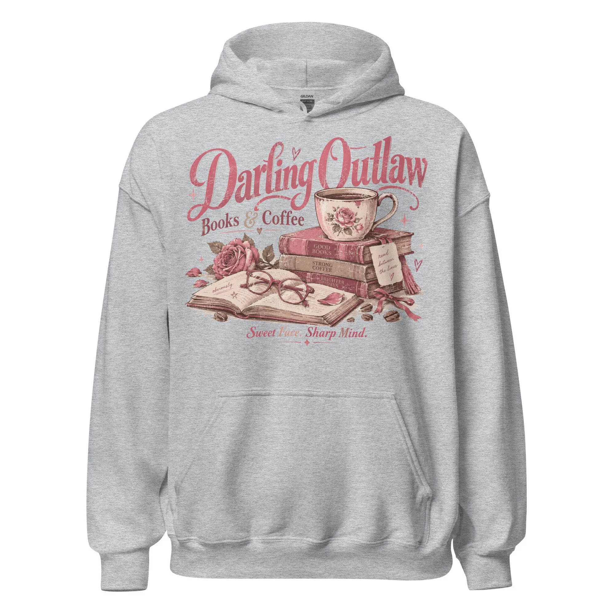 floral book graphic hoodie