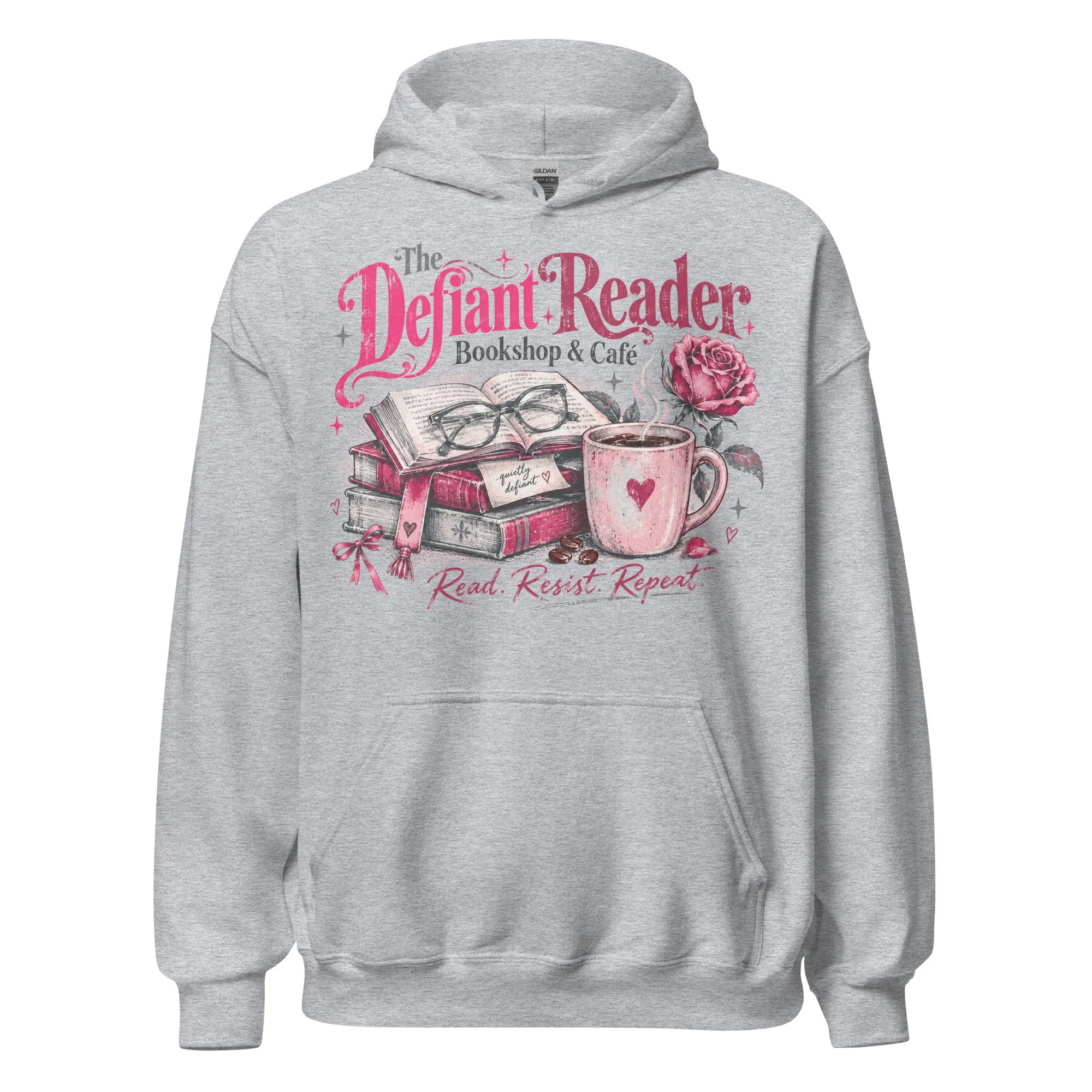 bookish coffee hoodie