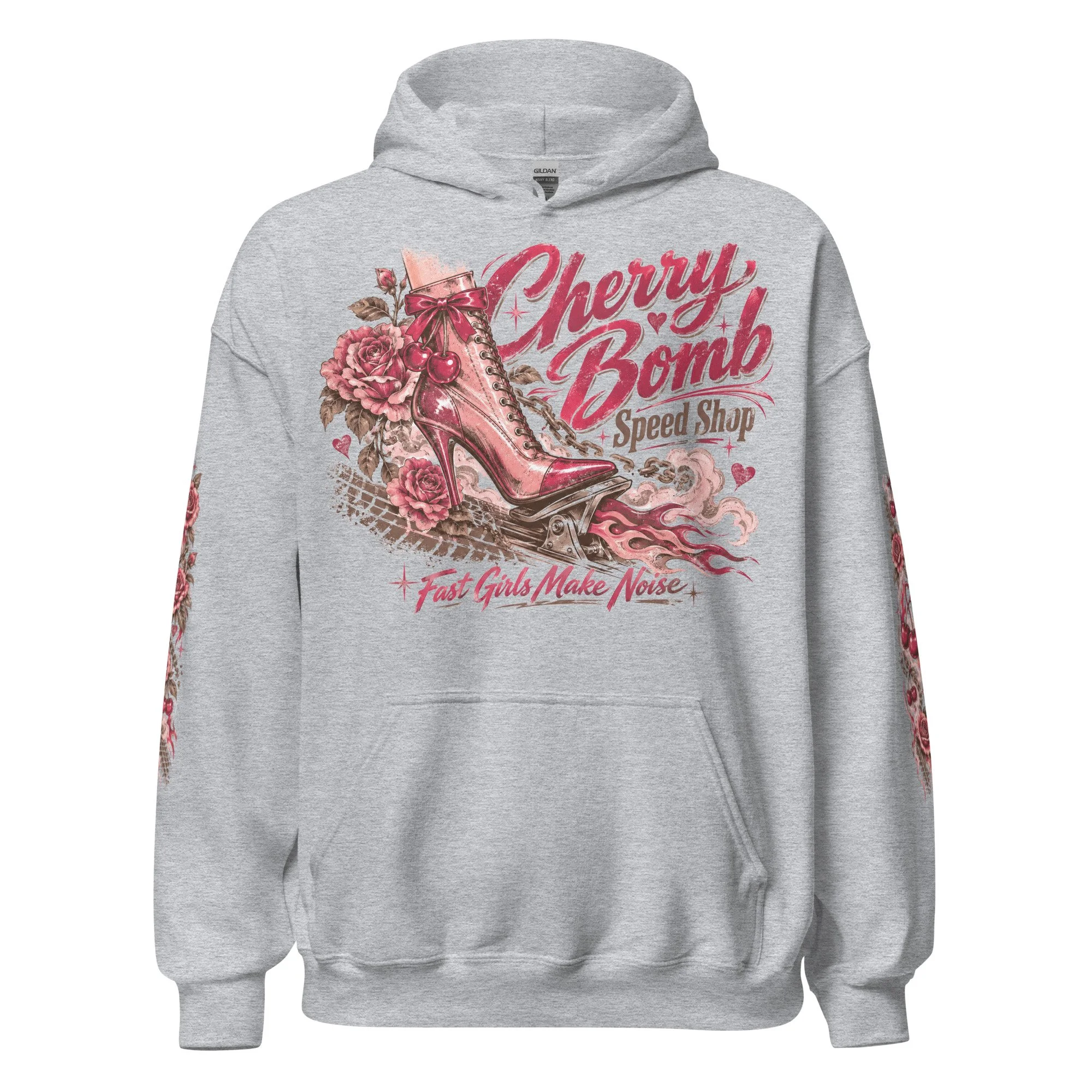 White tattoo graphic hoodie