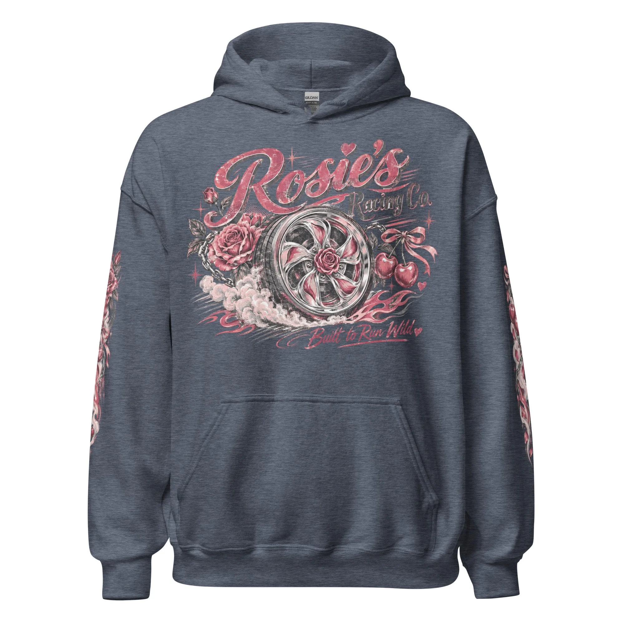 Vintage pinup racing sweatshirt