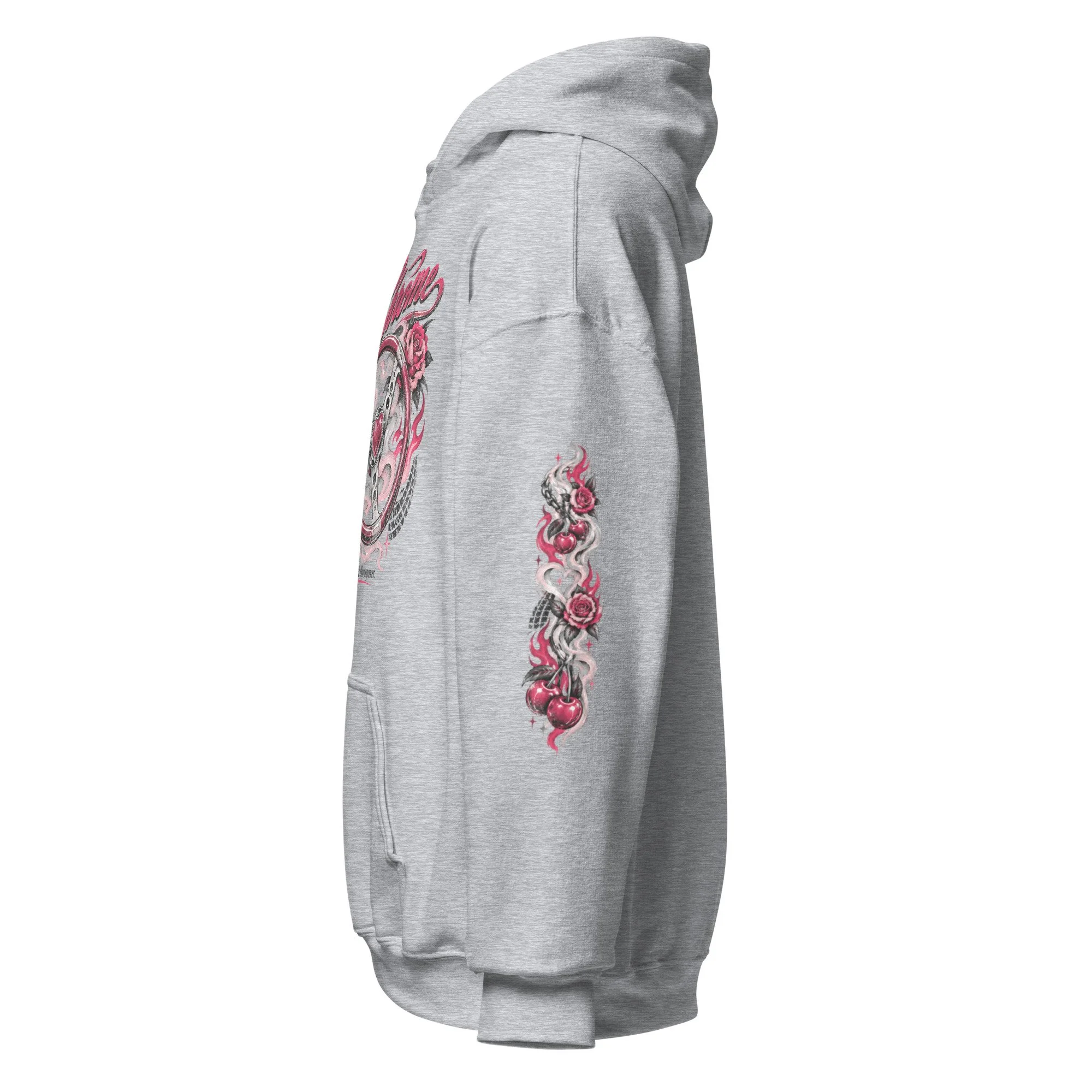 Women's rockabilly graphic hoodie