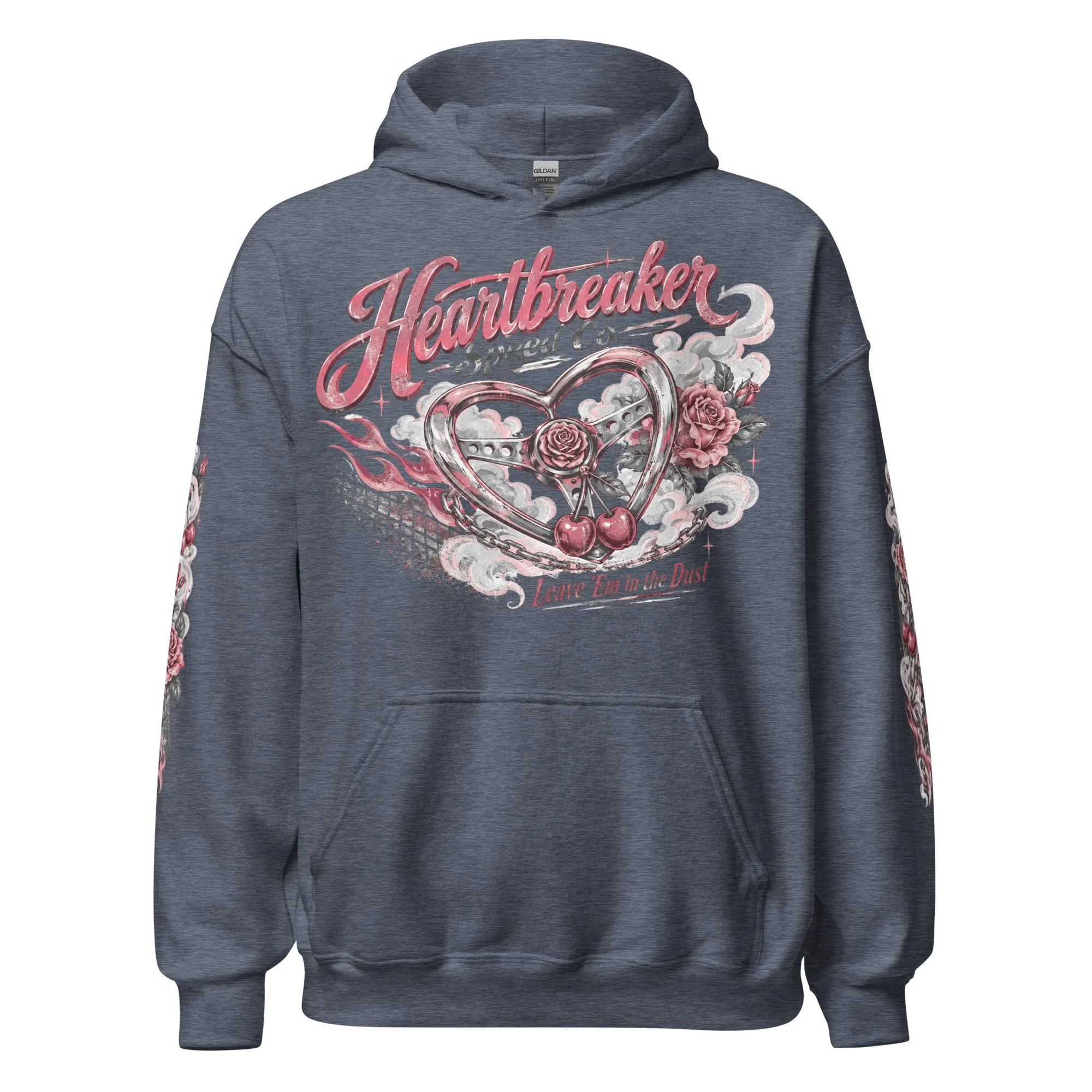 Womens vintage racing graphic hoodie