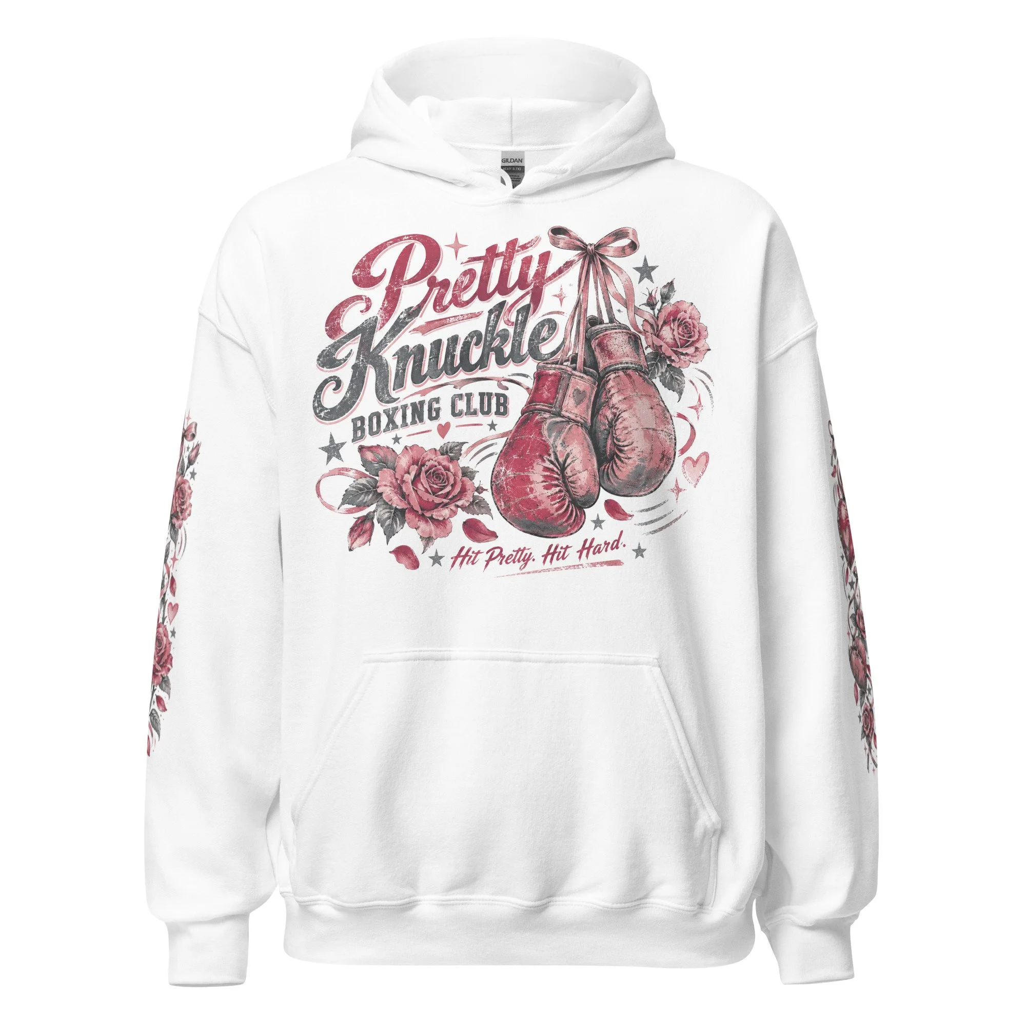 Womens boxing graphic hoodie