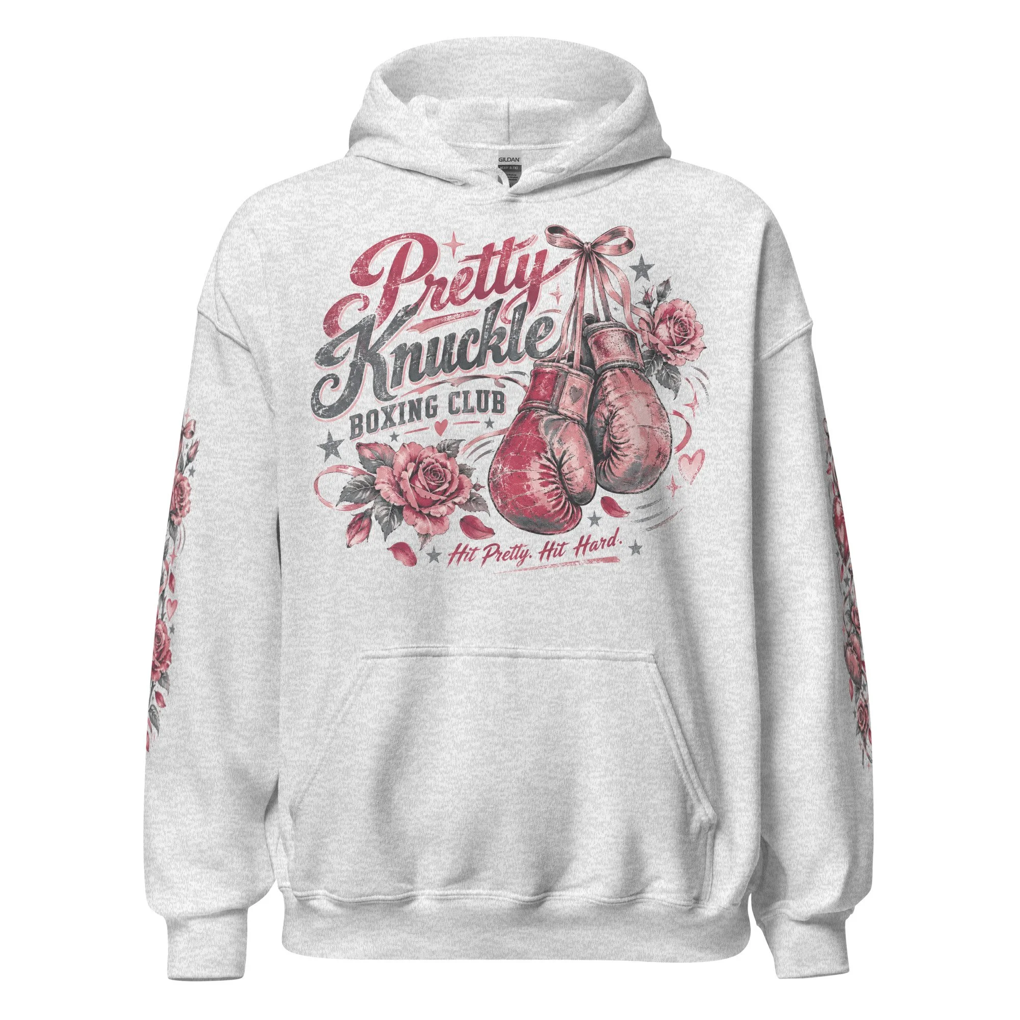 Boxing gloves and roses hoodie