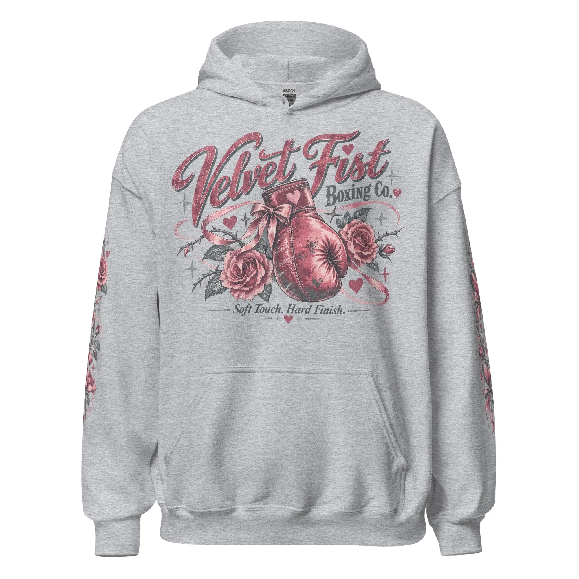 Womens boxing graphic hoodie