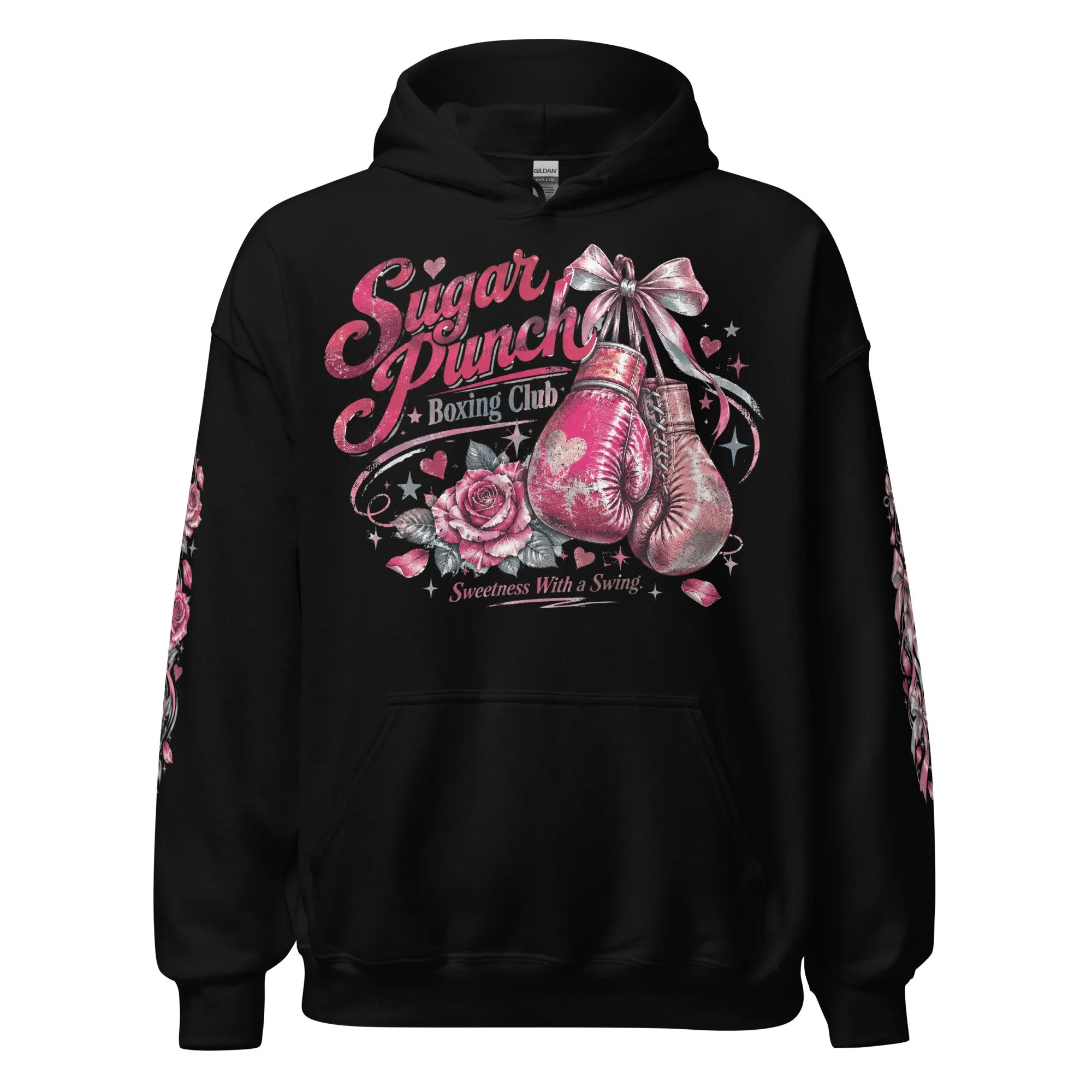 Womens boxing graphic hoodie