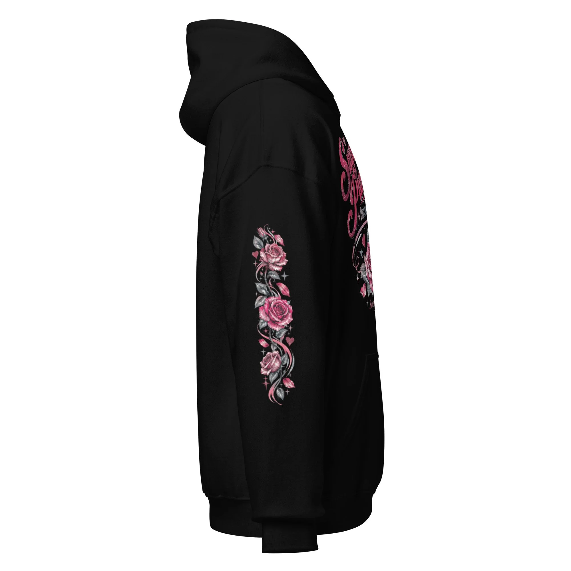 Boxing and roses hoodie