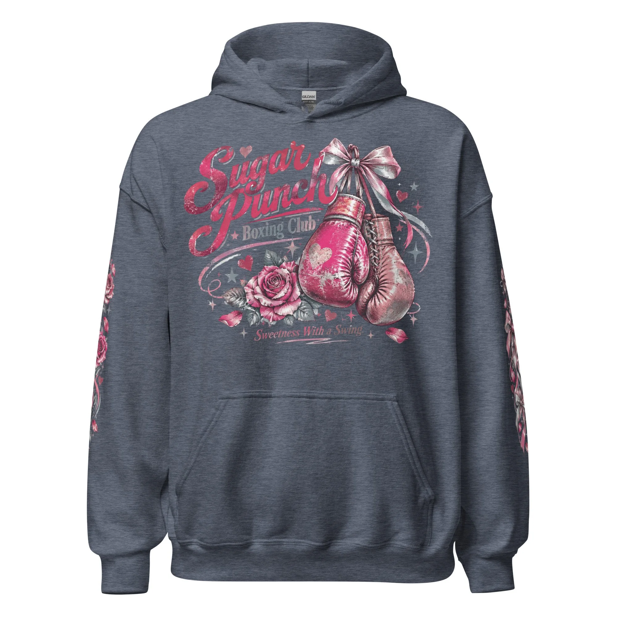 Pink bow and rose hoodie