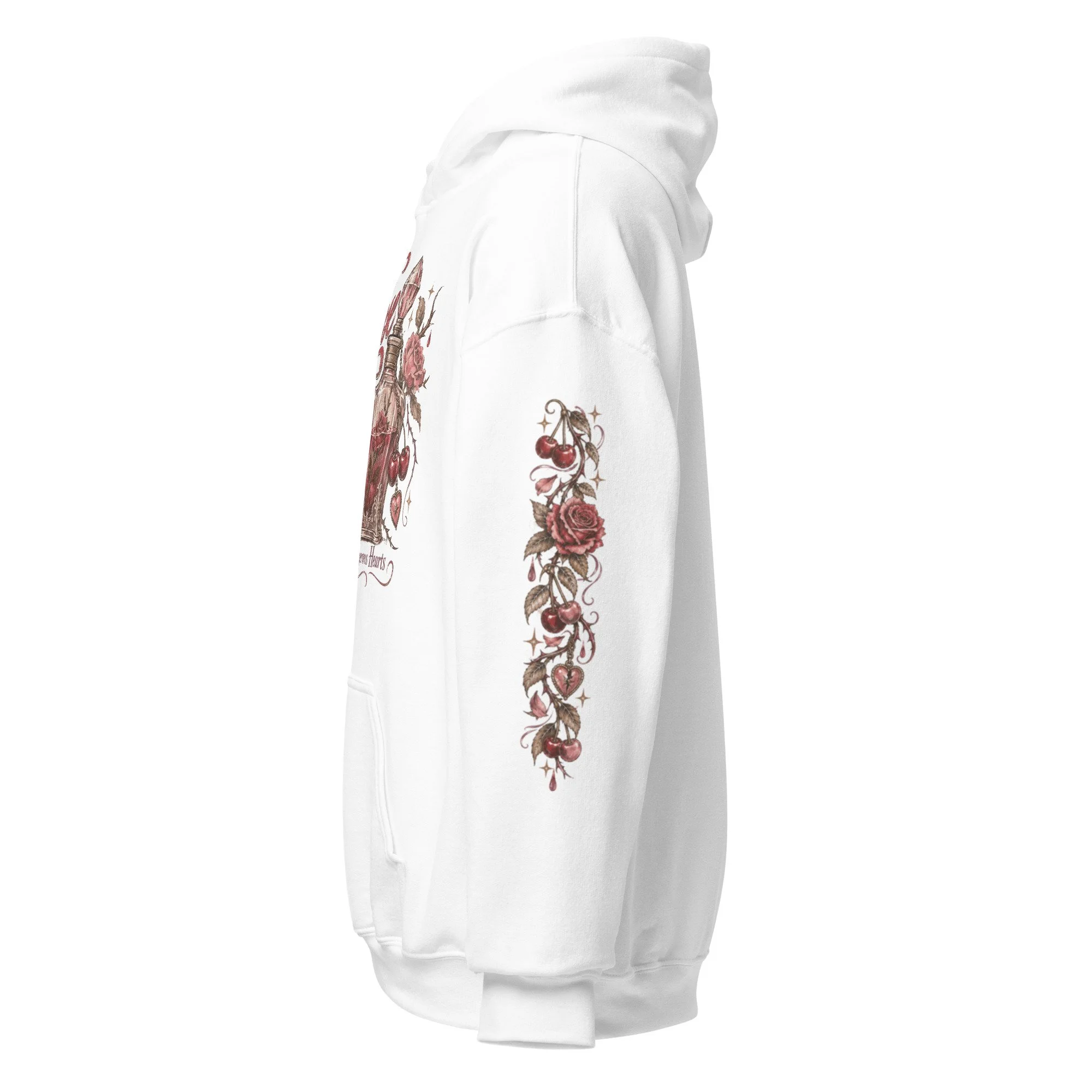 Rose and cherry hoodie