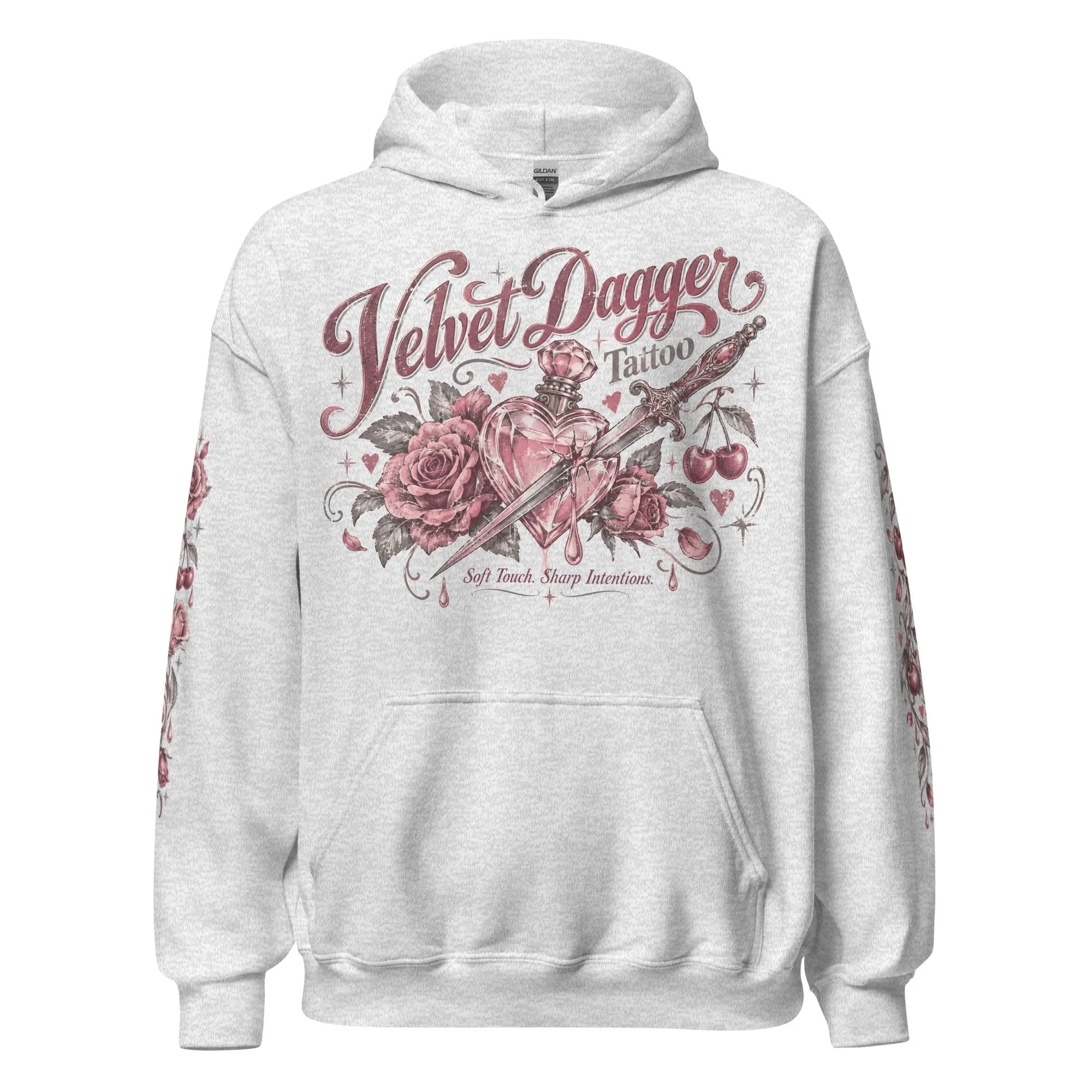 Women's ash gray graphic hoodie