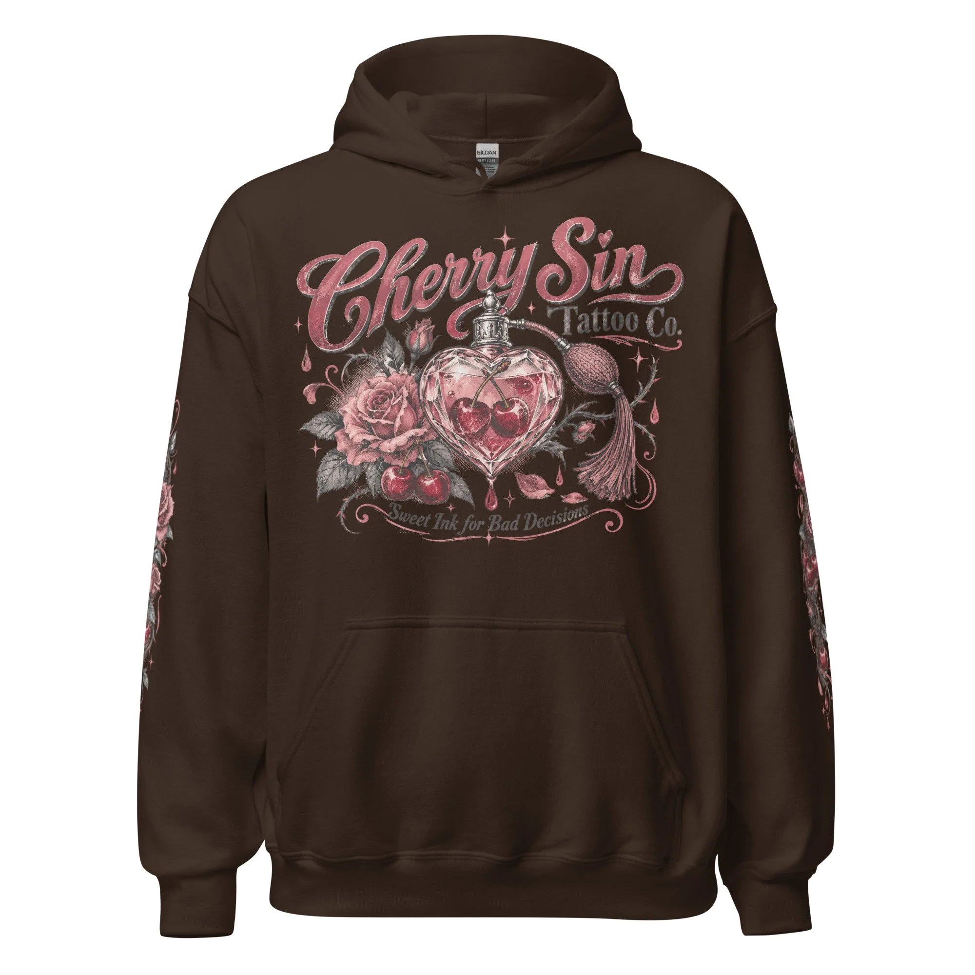 Rose cherry streetwear hoodie