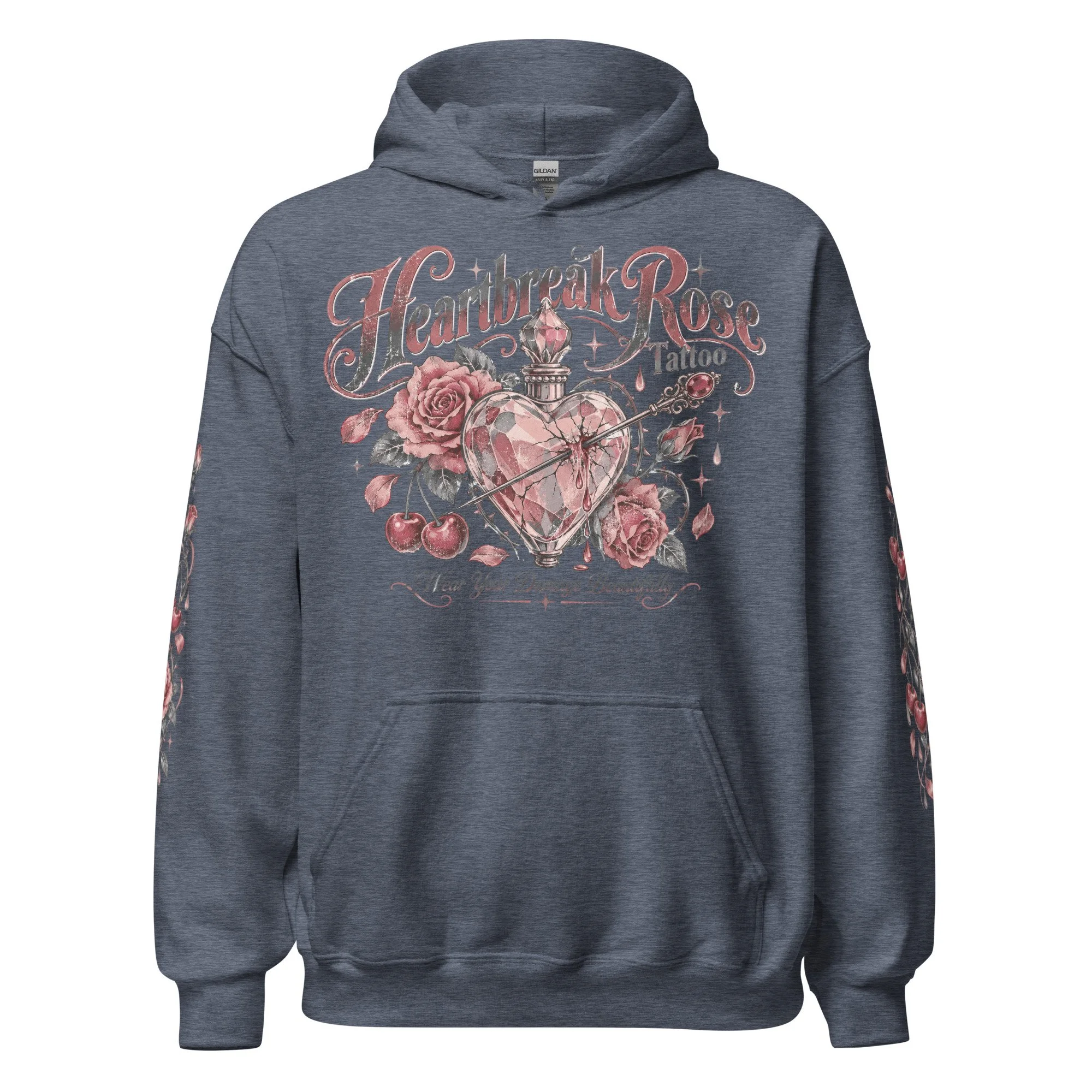 Vintage tattoo graphic hoodie