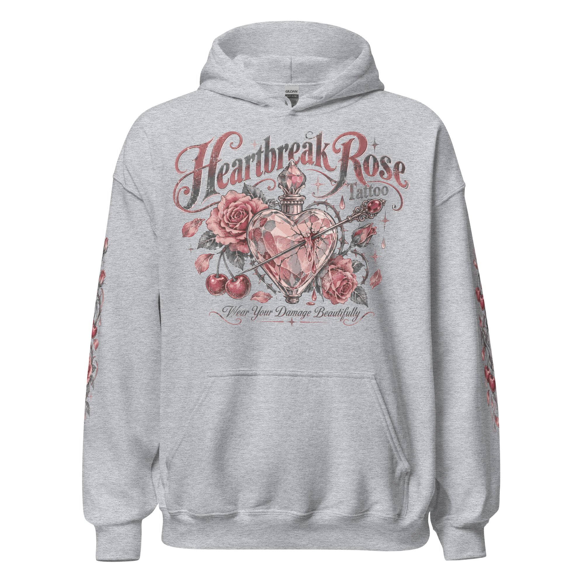 Women's cherry print hoodie
